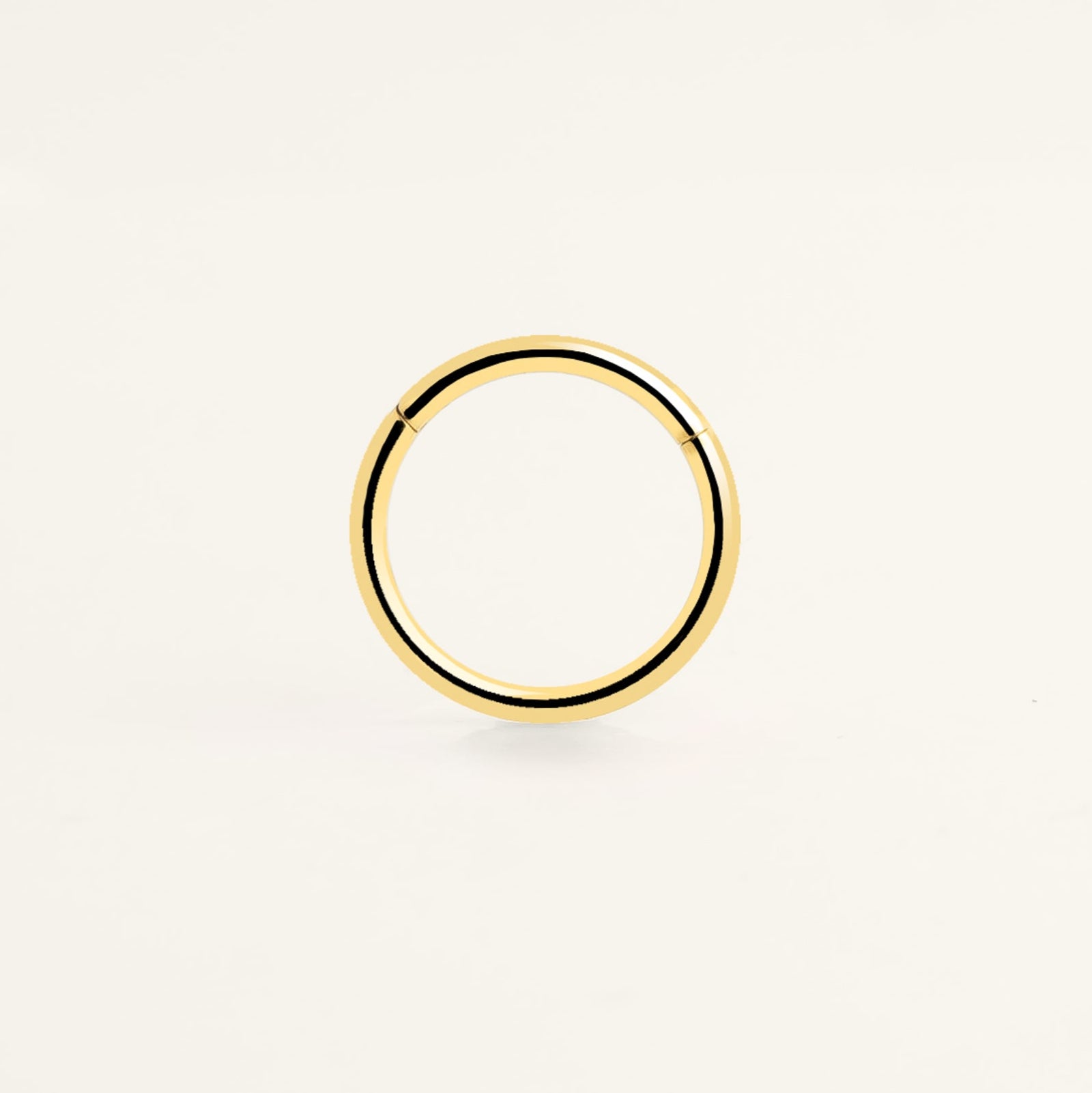 Piercing anneau acier inoxydable doré