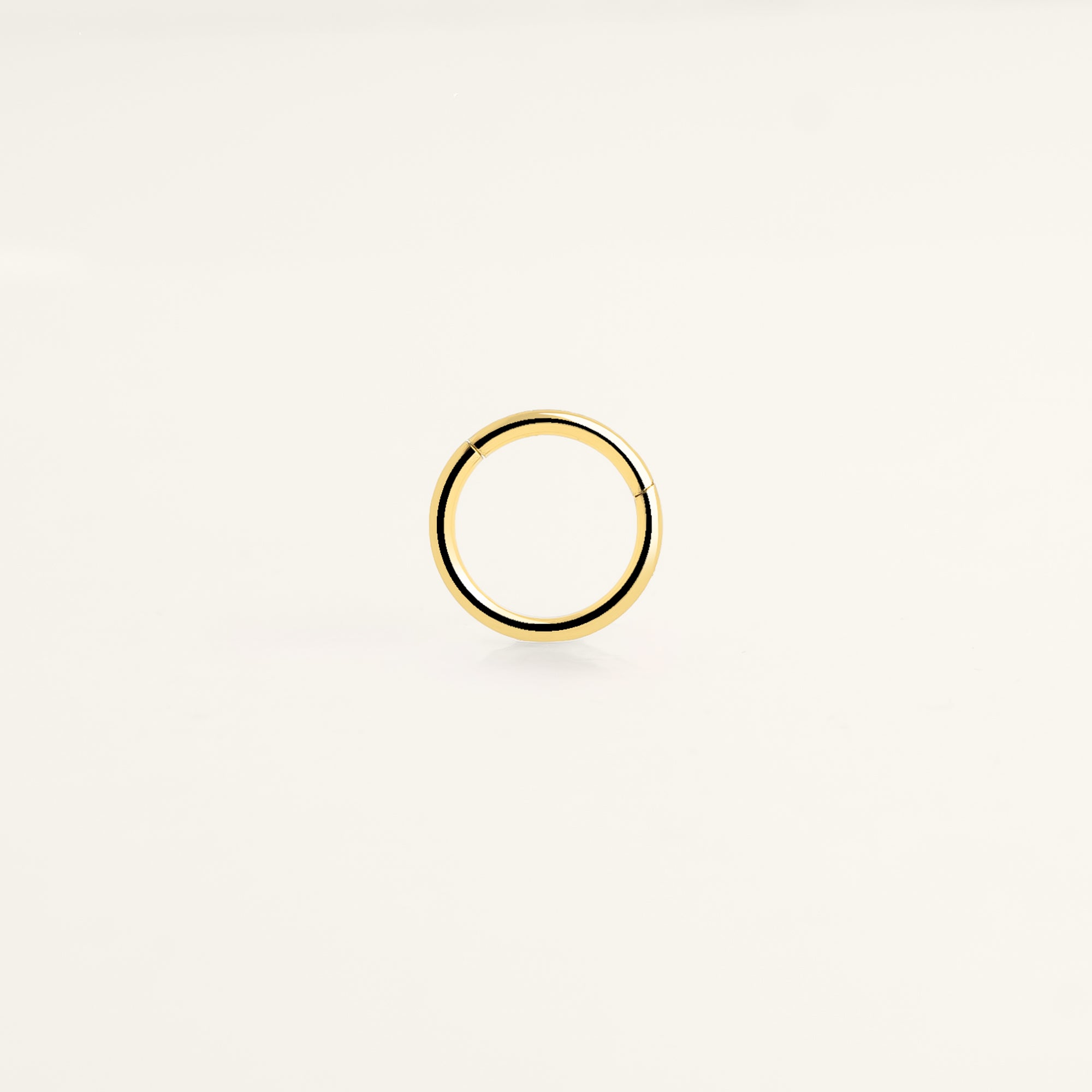 Piercing anneau acier inoxydable chirurgical doré