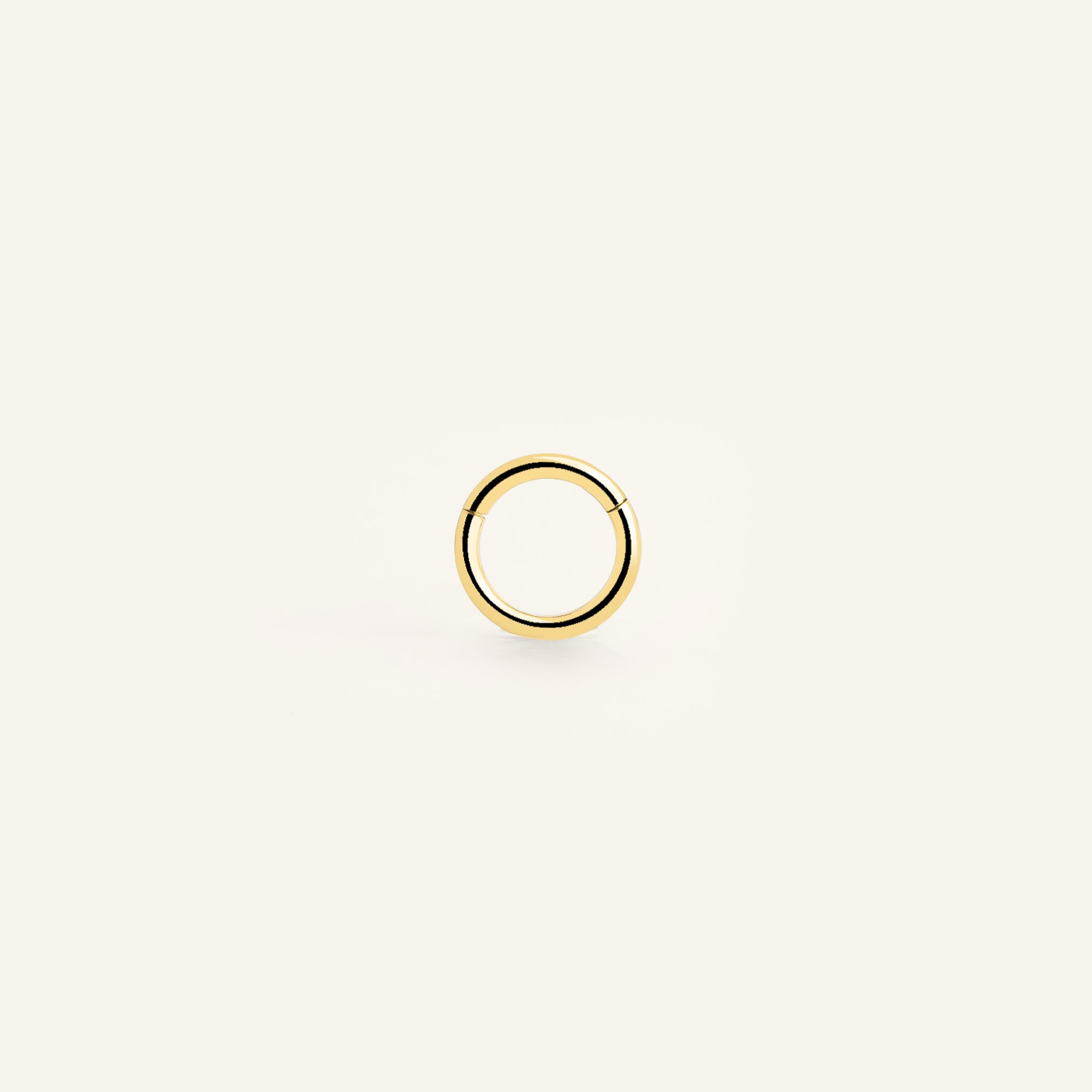 Piercing anneau acier inoxydable chirurgical doré