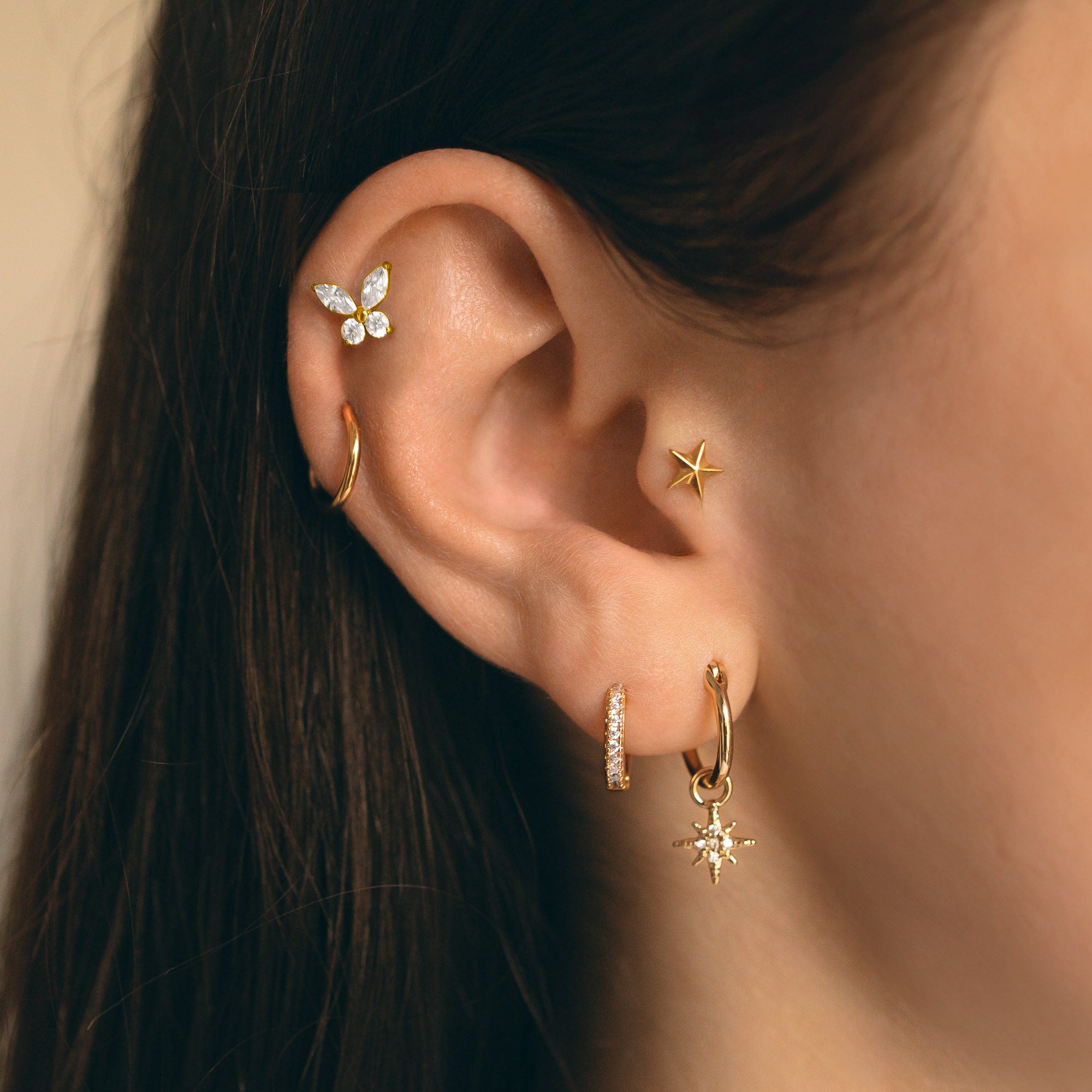 Piercing titane Star