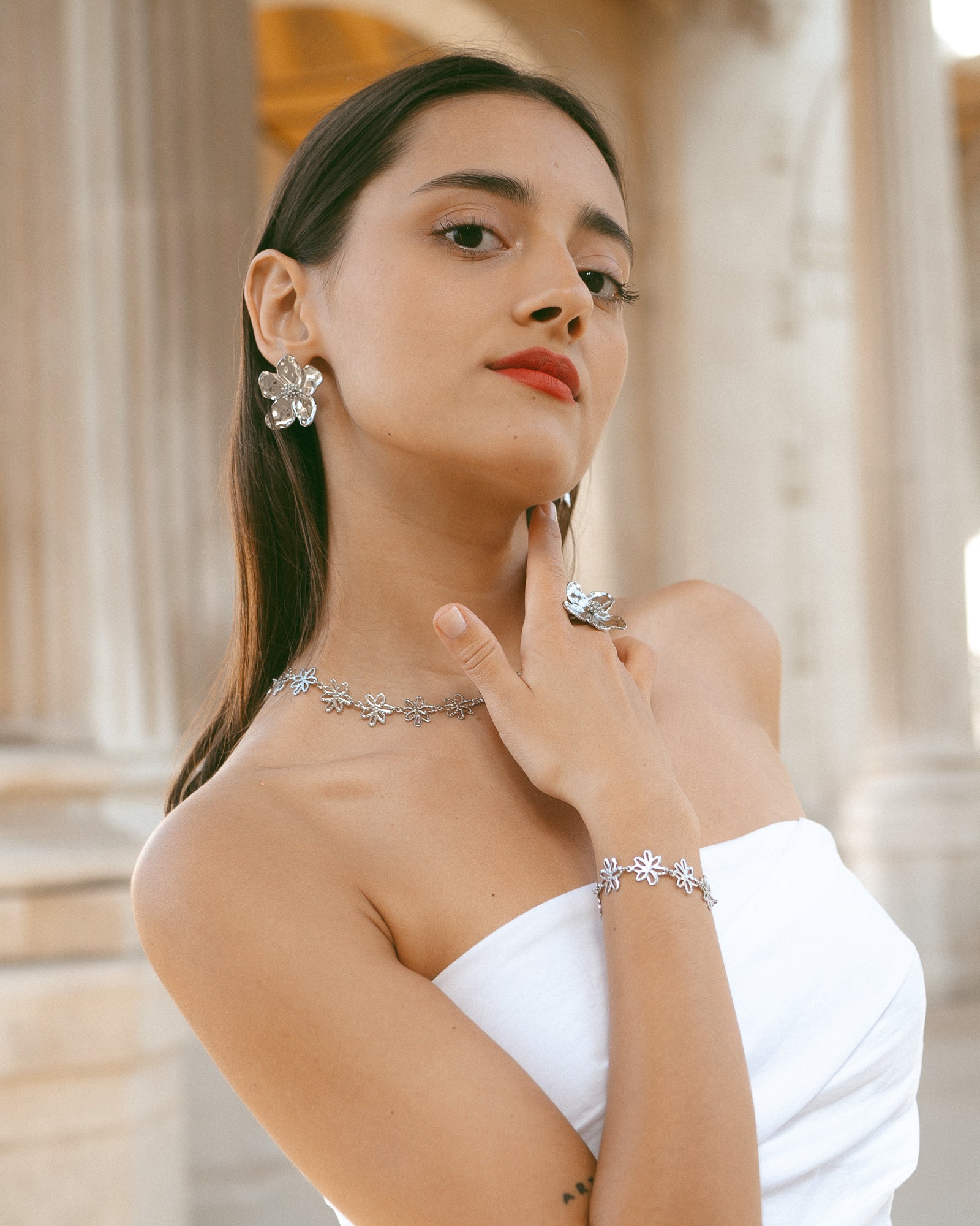 Collier fleur Linda