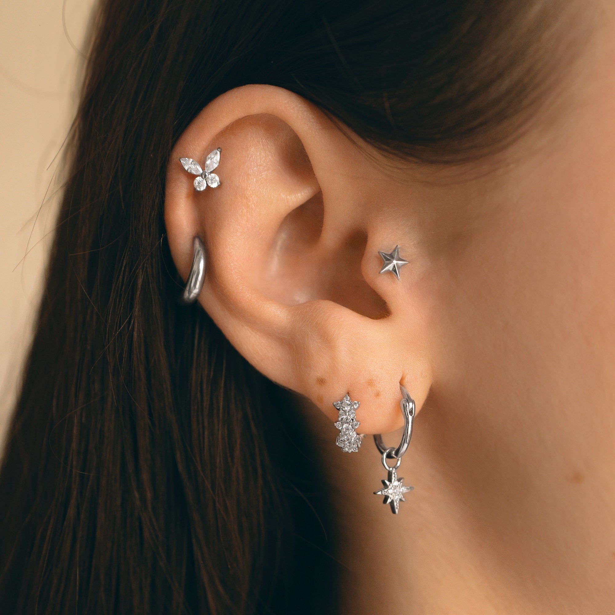 Pixie titanium piercing
