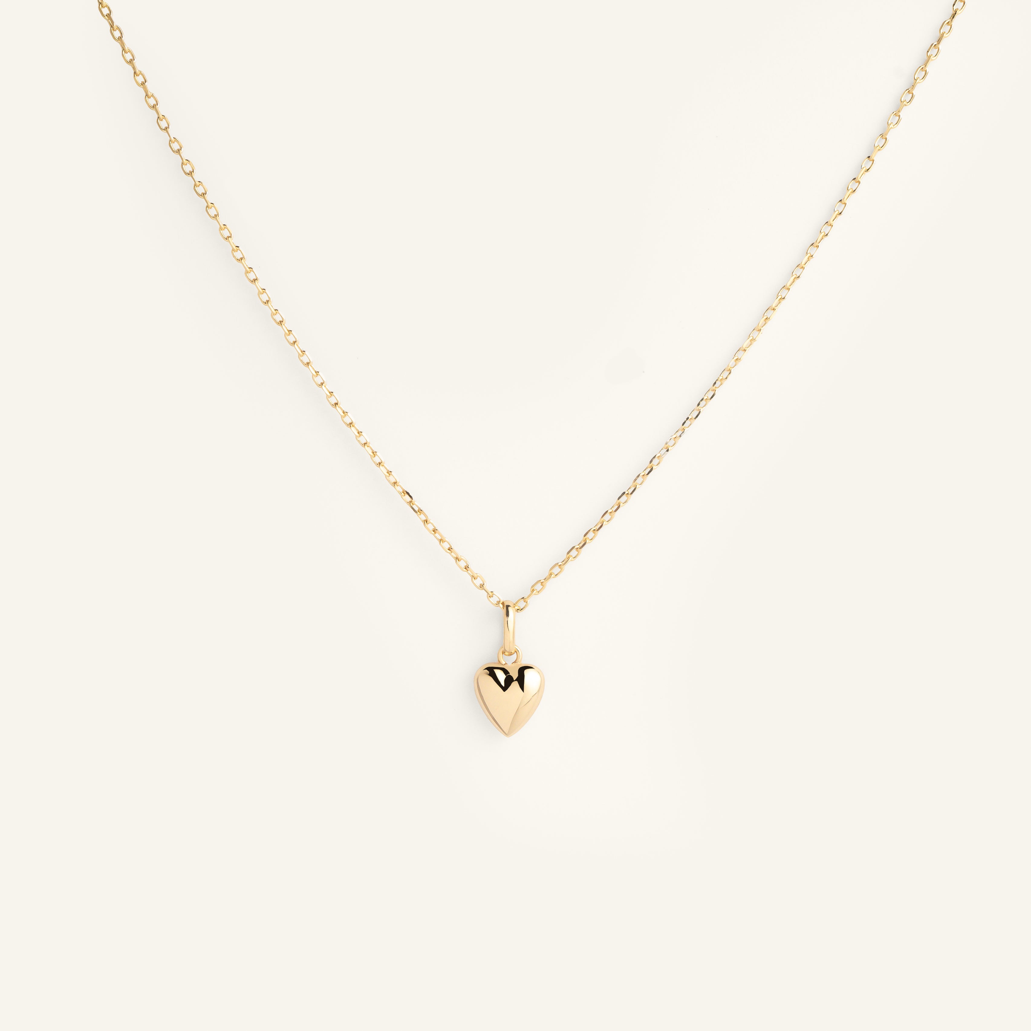 Collier pendentif Coeur plaqué or
