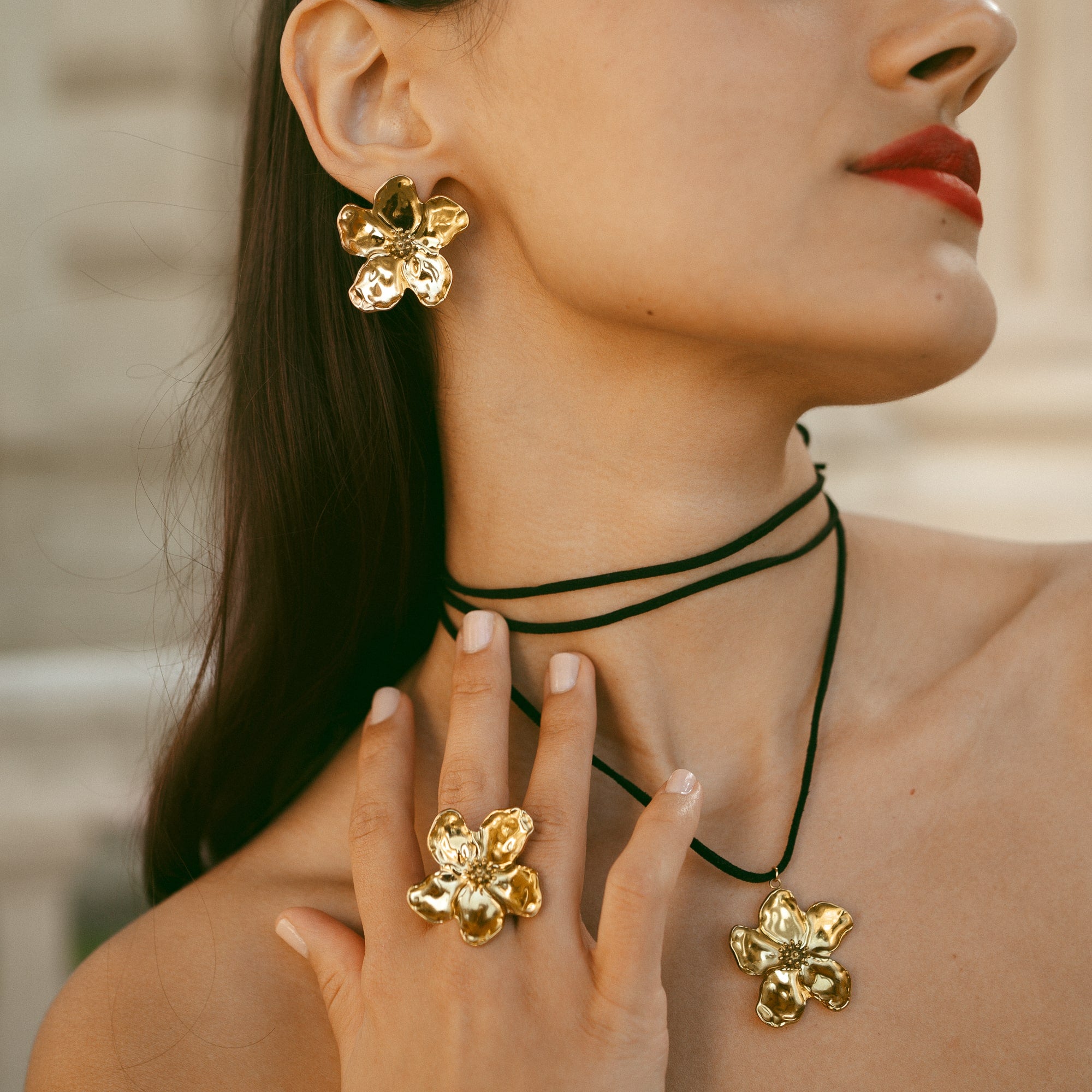 Hibiscus Flower Ring