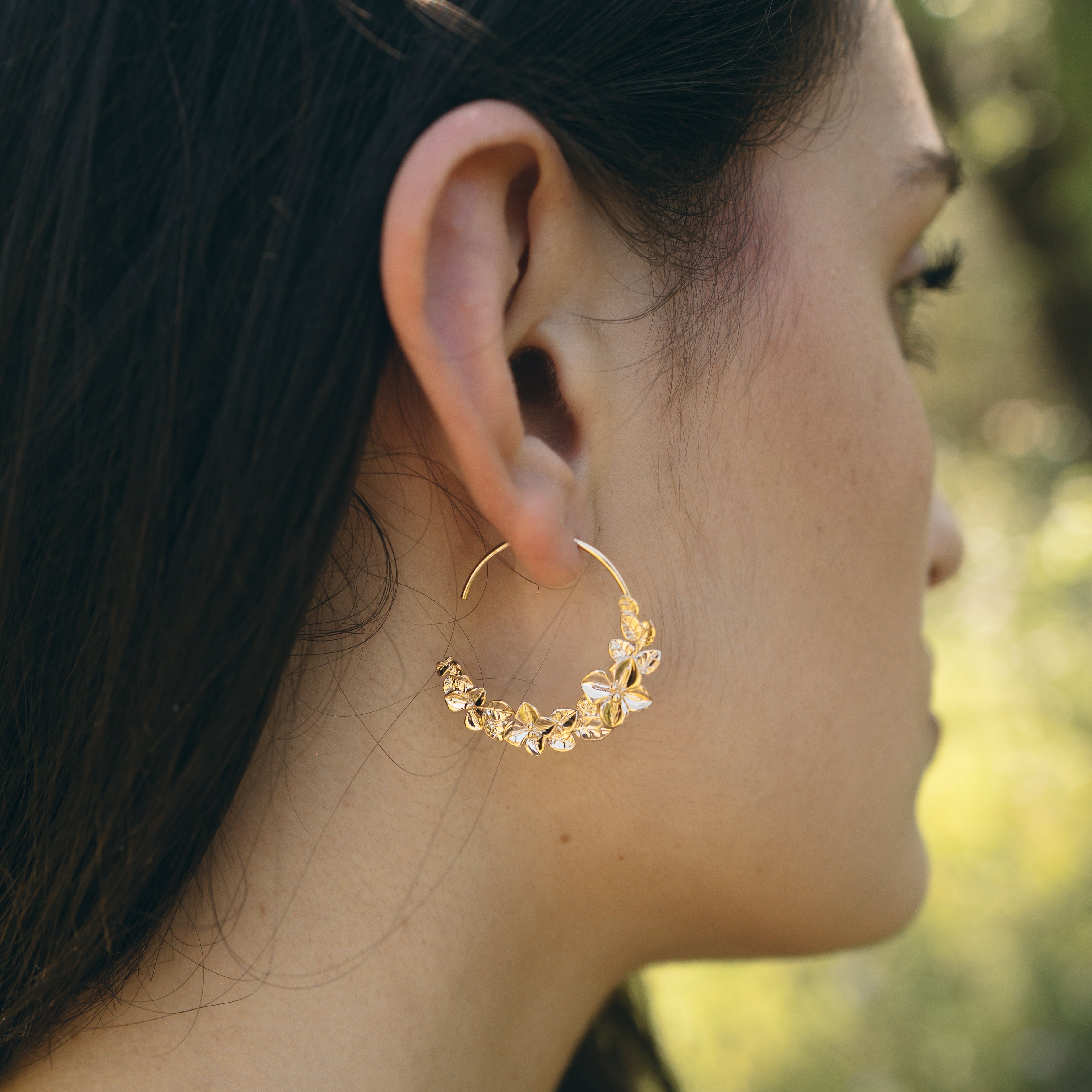 Demi créoles Fleur Dahlia