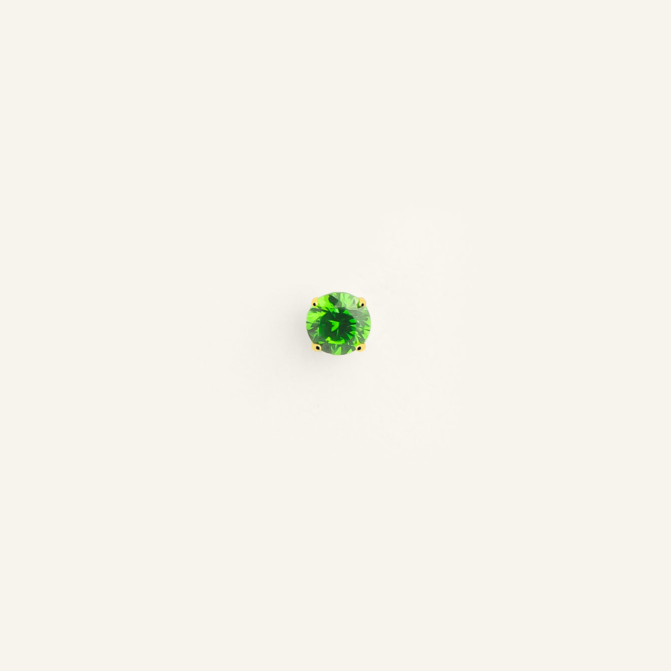 Pansy titanium piercing - green