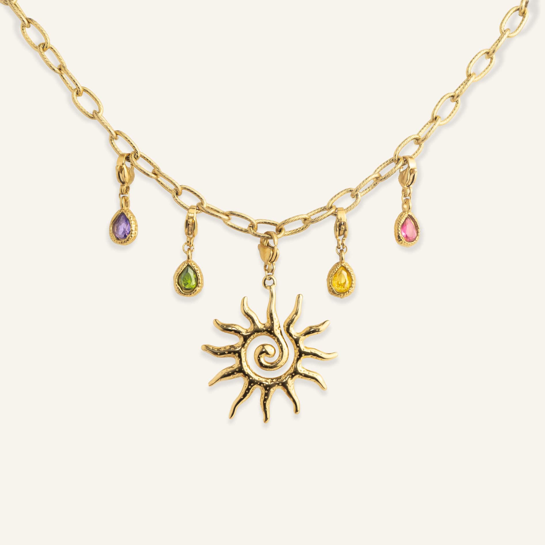Collier acier inoxydable charms à composer