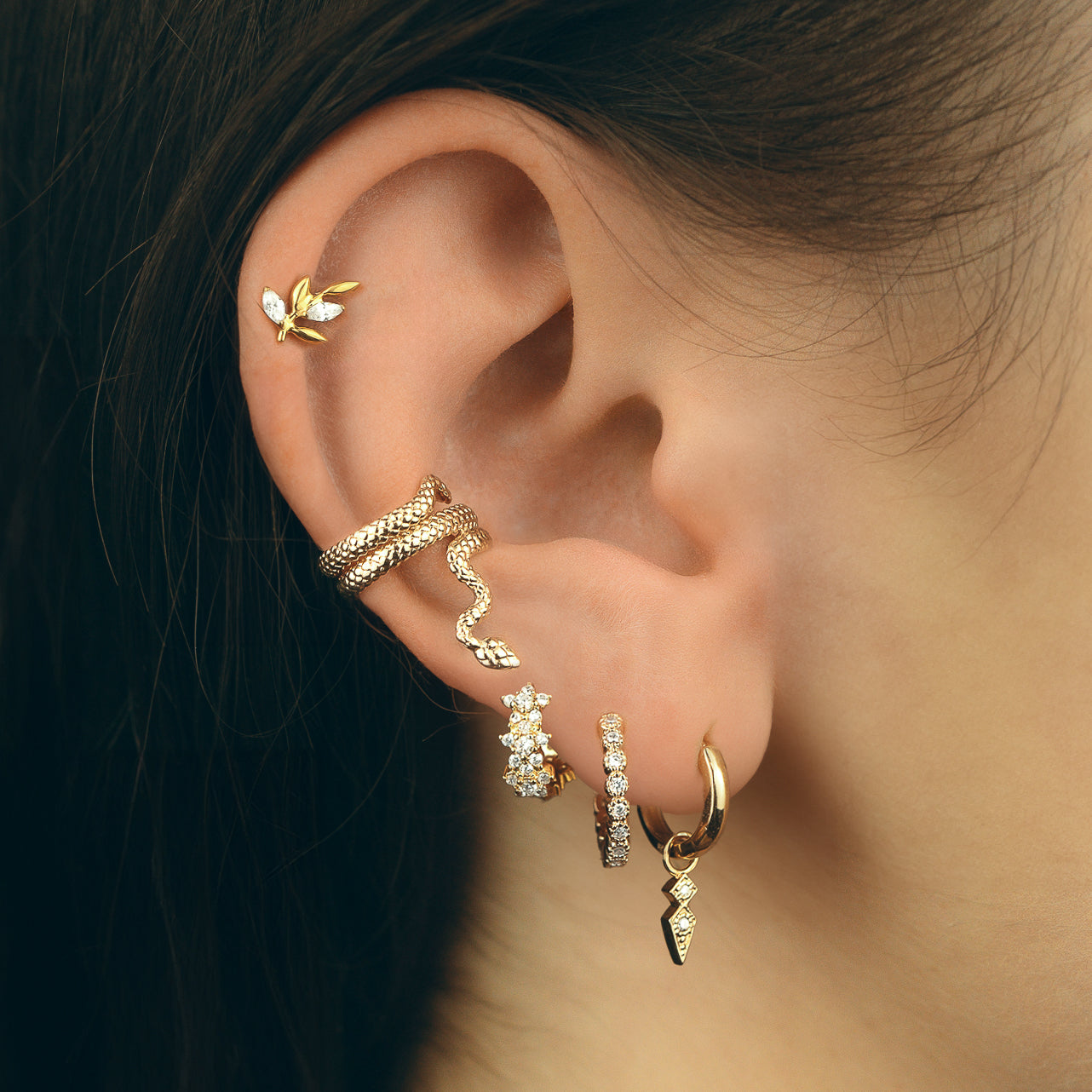 Earcuff serpent Freyja