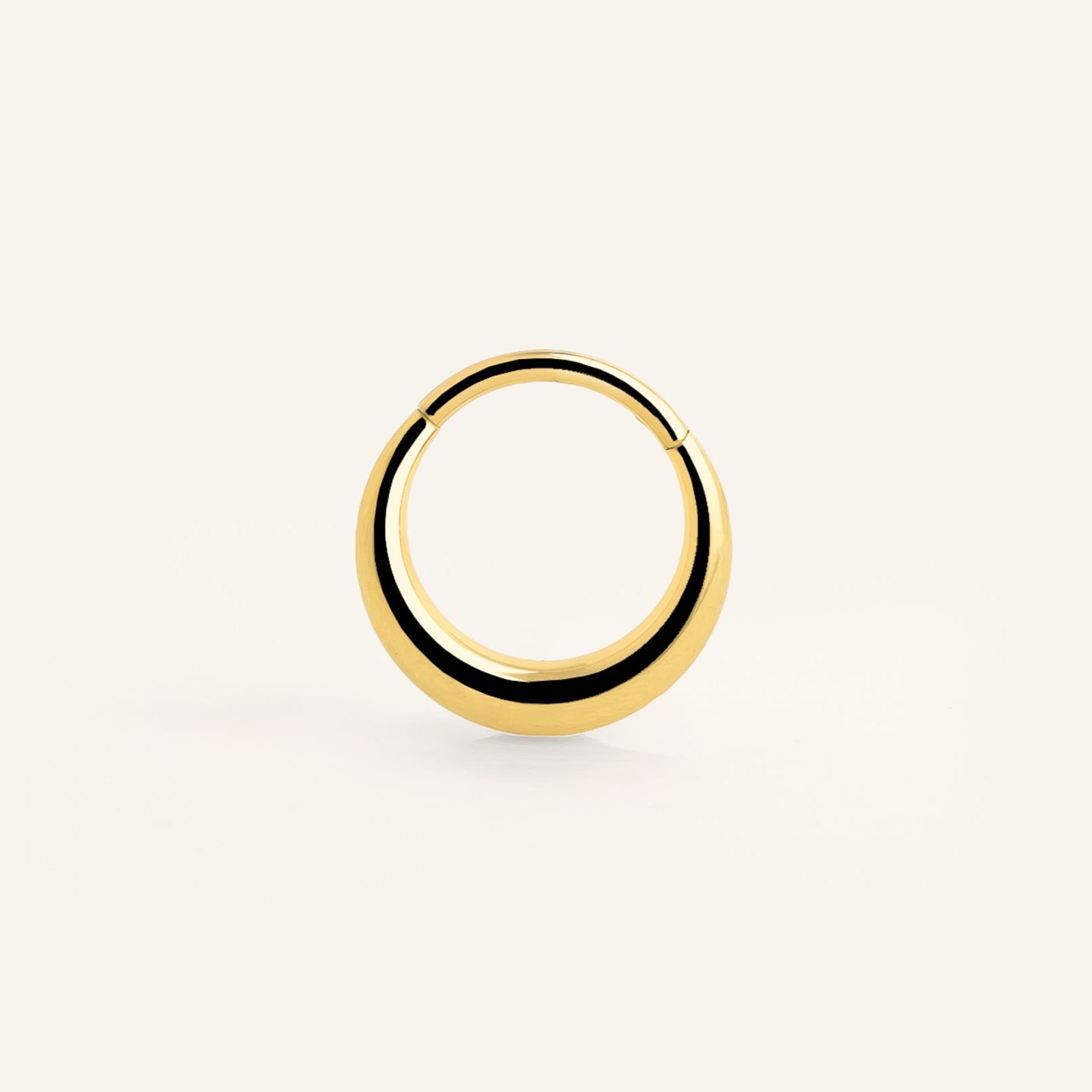 Piercing anneau acier inoxydable doré