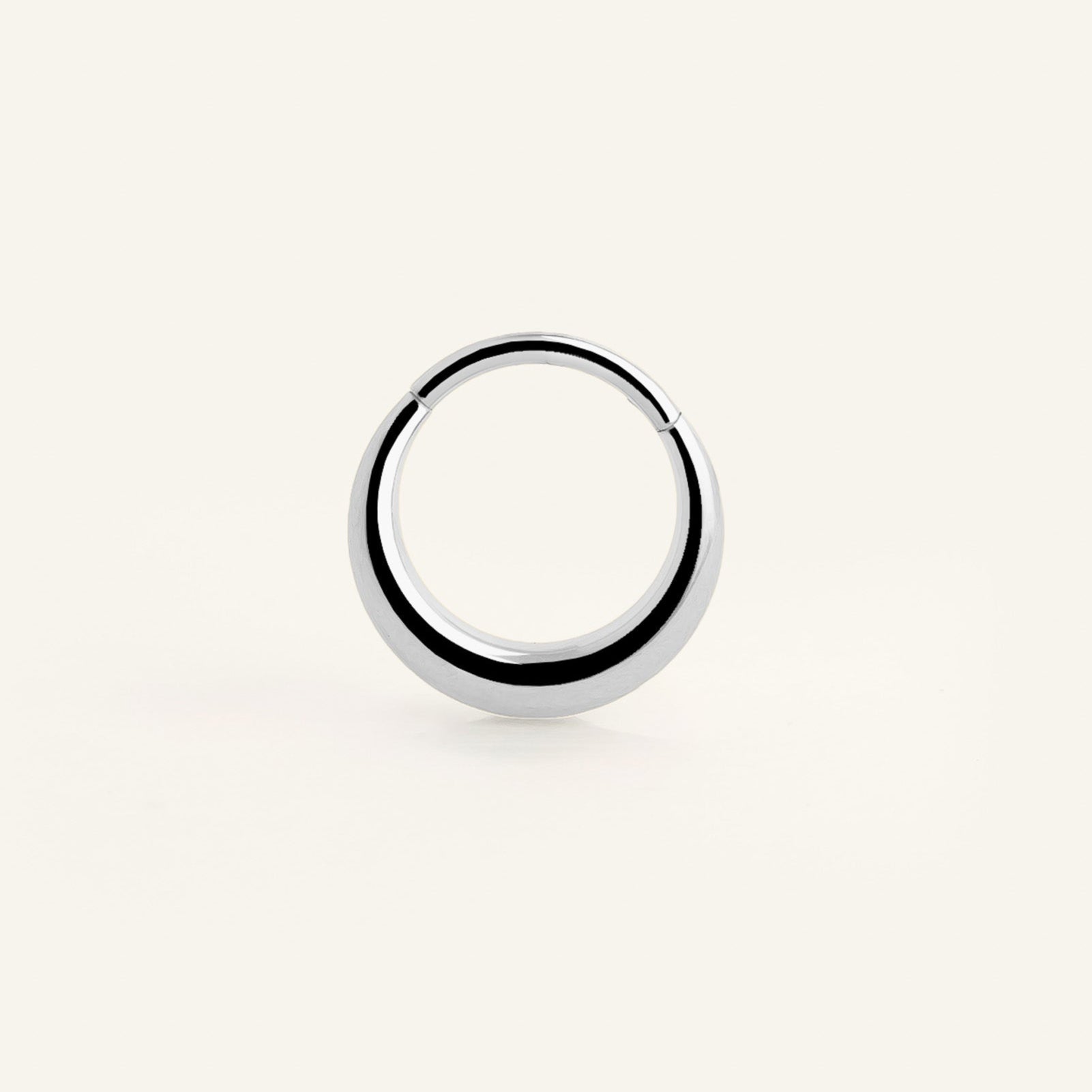 Piercing anneau acier inoxydable chirurgical argenté
