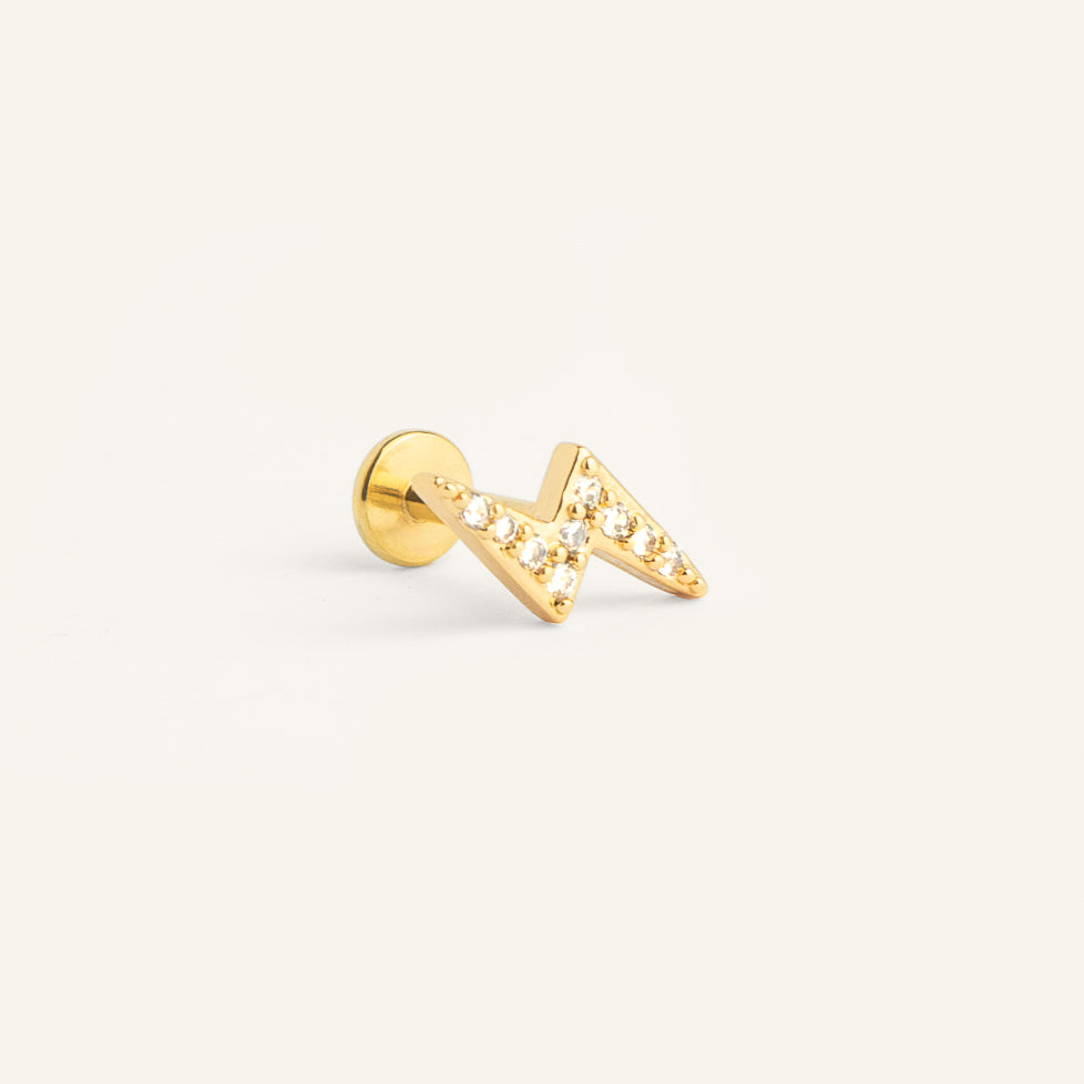 Zoe lightning piercing - gold