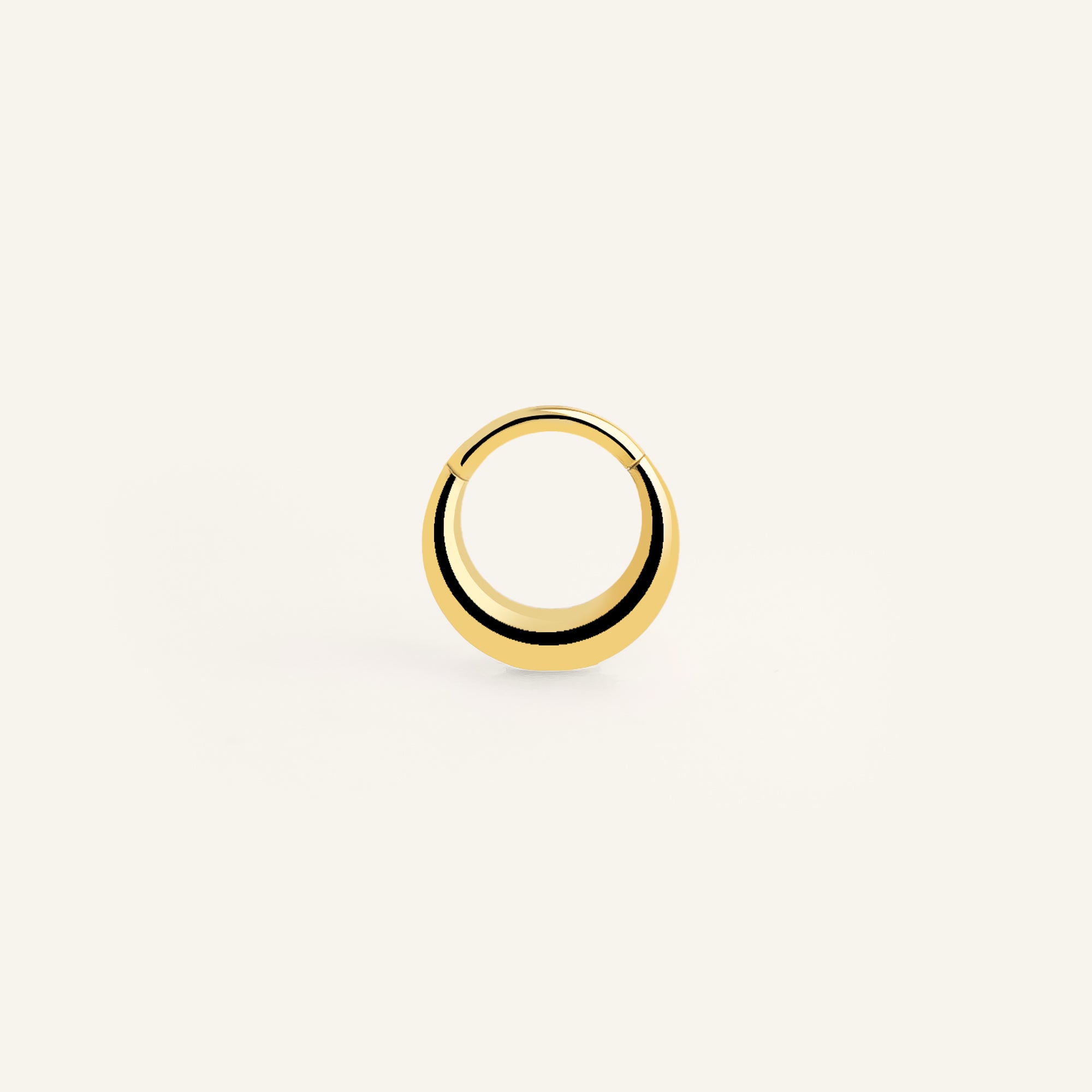 Piercing anneau acier inoxydable chirurgical doré