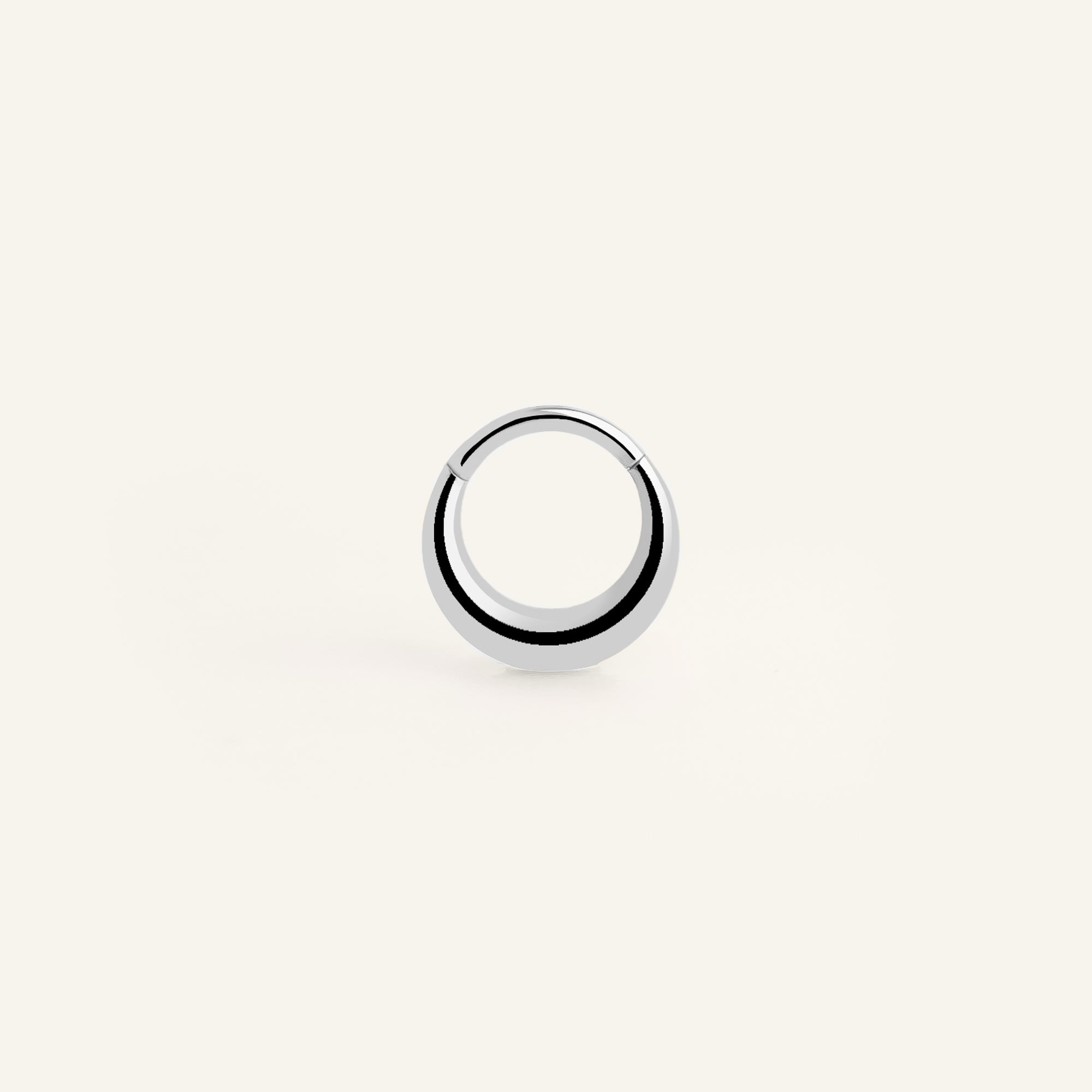 Piercing anneau acier inoxydable chirurgical argenté