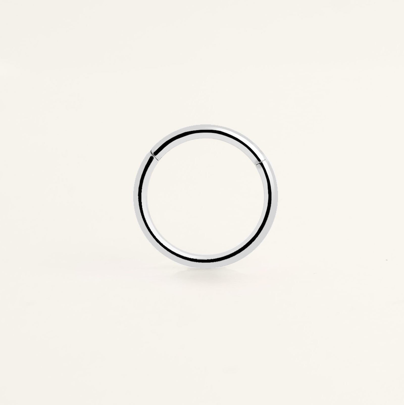 Piercing anneau acier inoxydable chirurgical argenté
