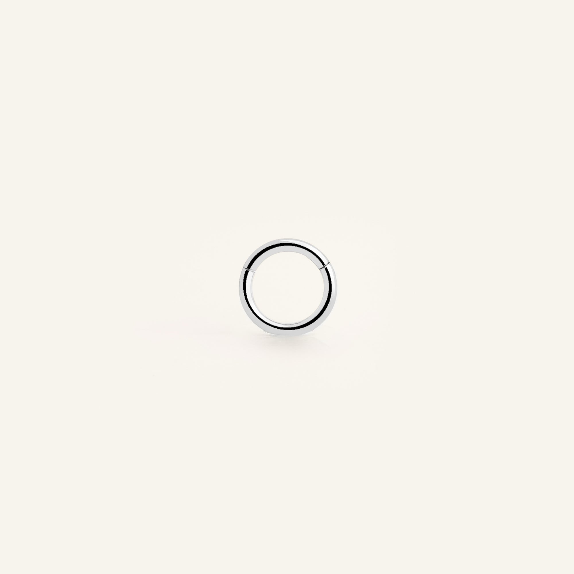 Piercing anneau acier inoxydable chirurgical argenté