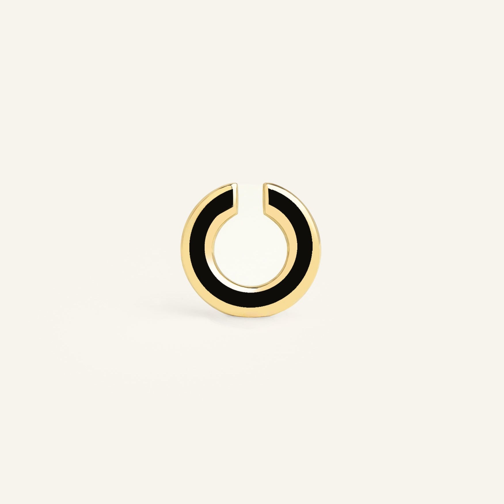 Grosse earcuff acier inoxydable doré