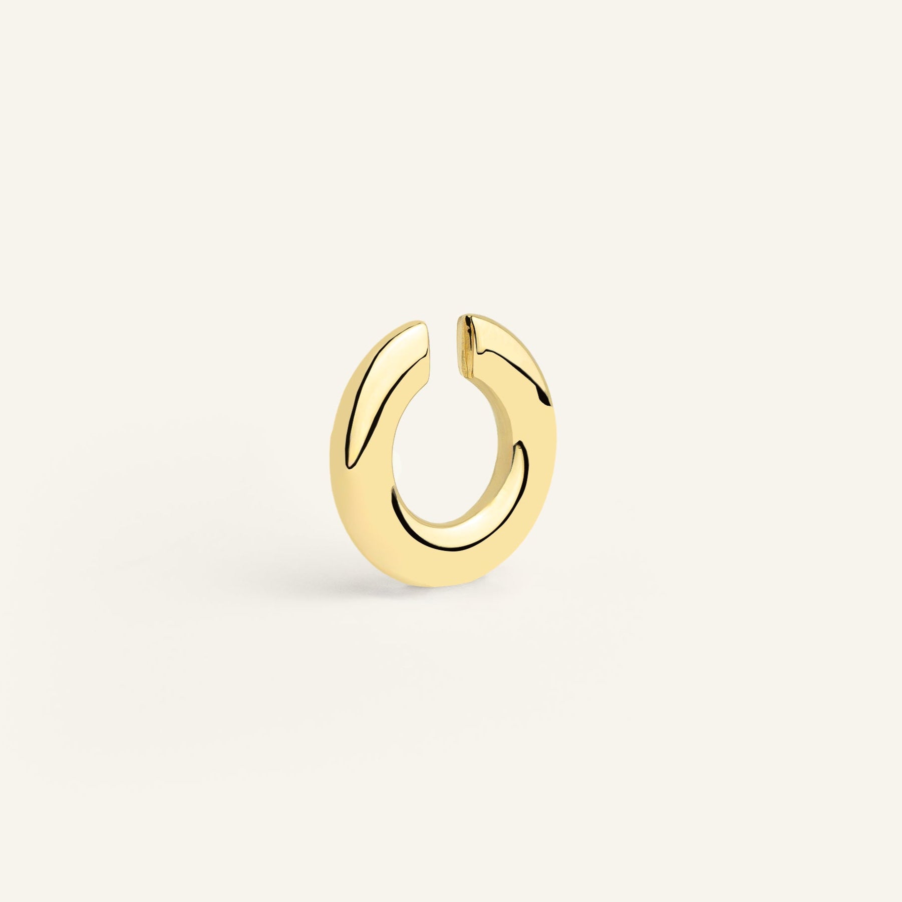Grosse earcuff acier inoxydable doré