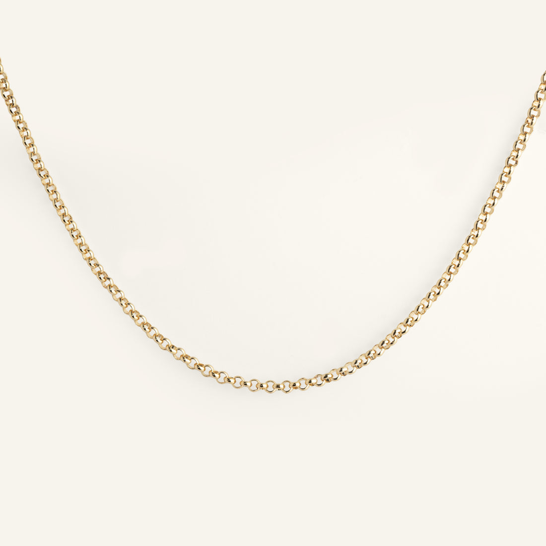 Collier maille chaîne plaqué or