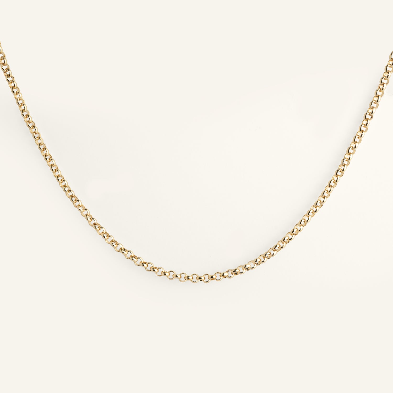 Collier maille chaîne plaqué or