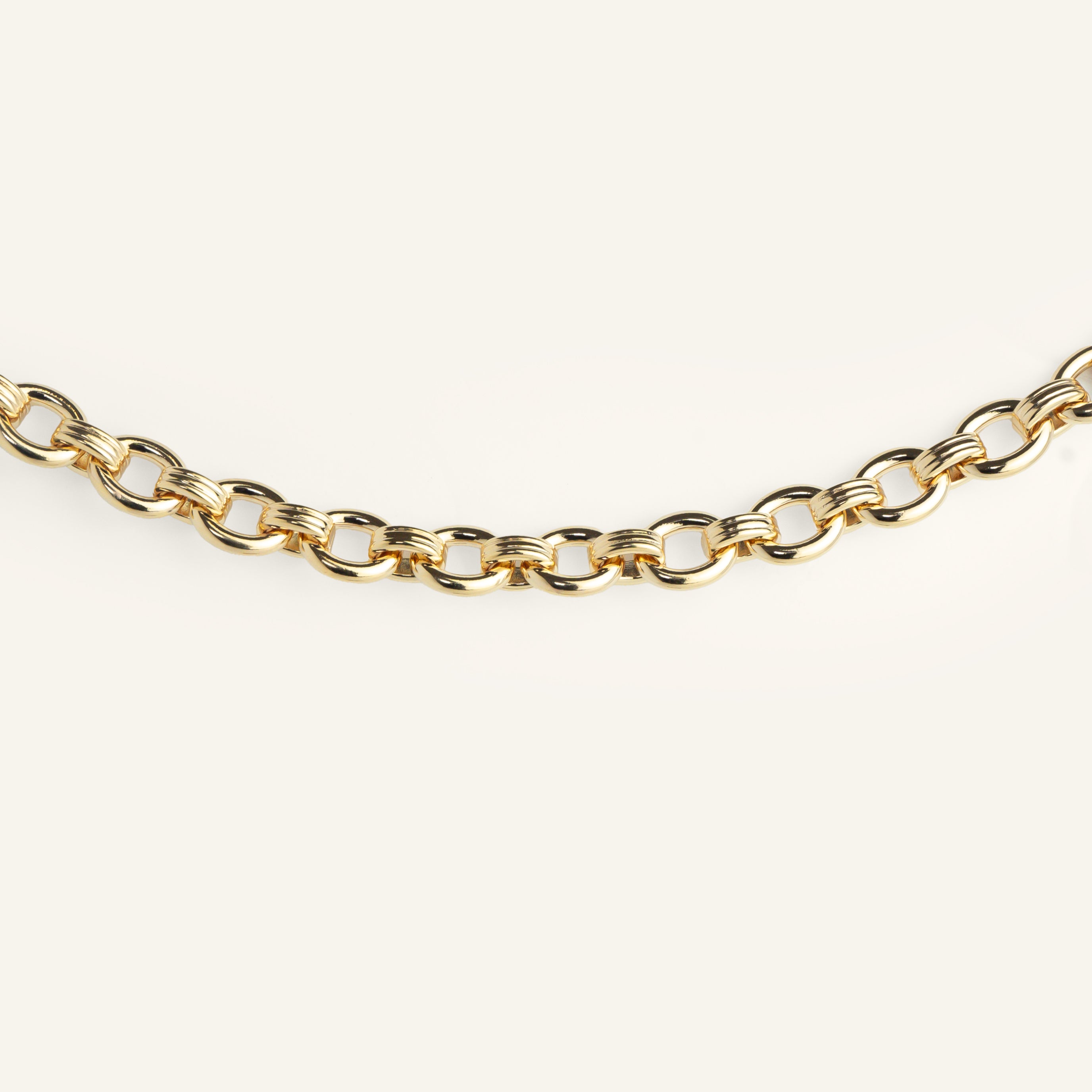 Gros Bracelet chaîne plaqué or