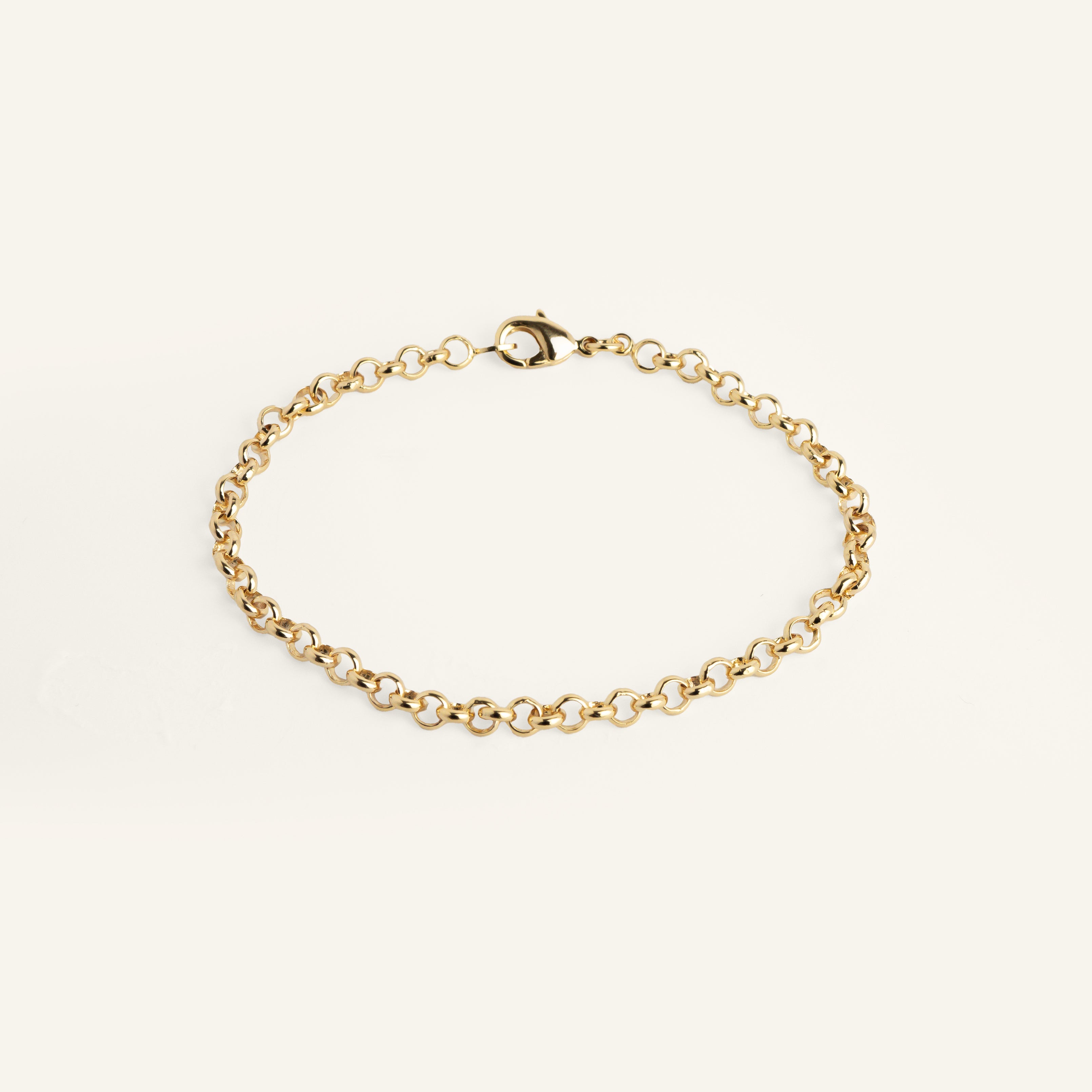 Bracelet maille chaîne plaqué or