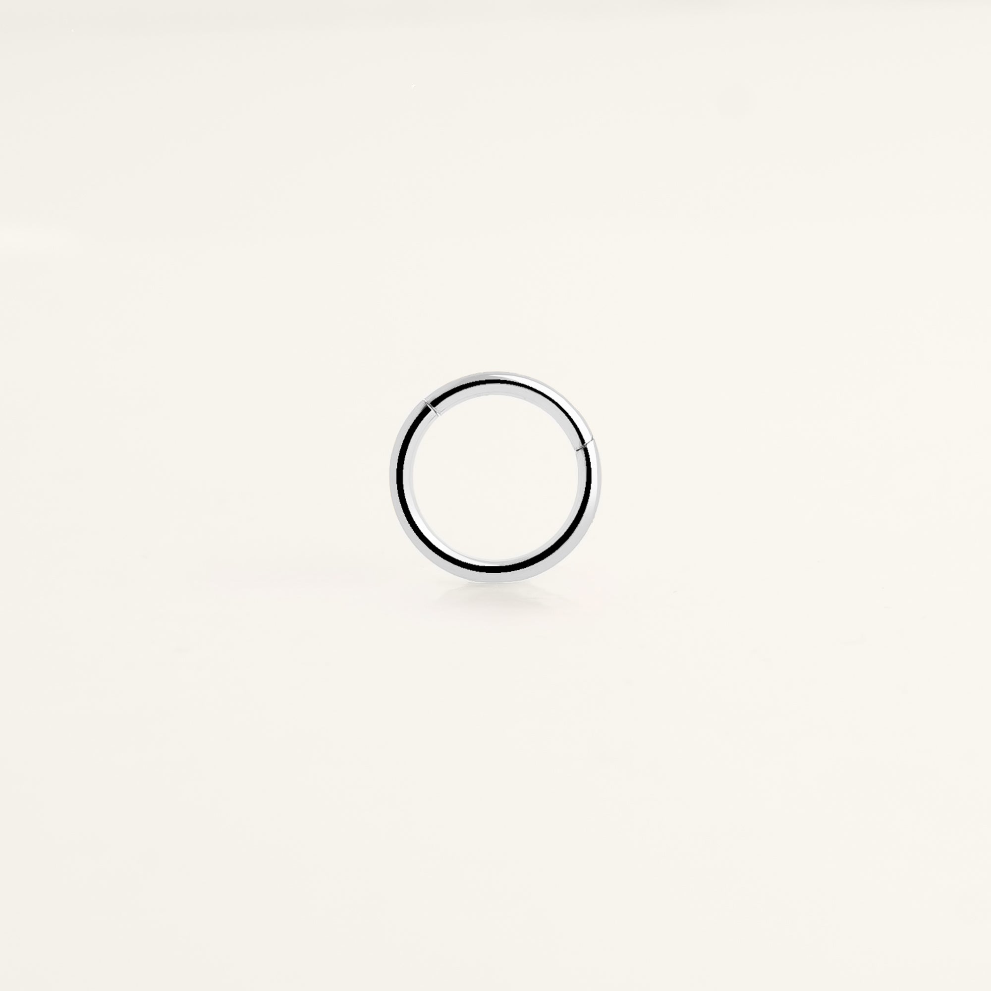 Piercing anneau acier inoxydable chirurgical argenté