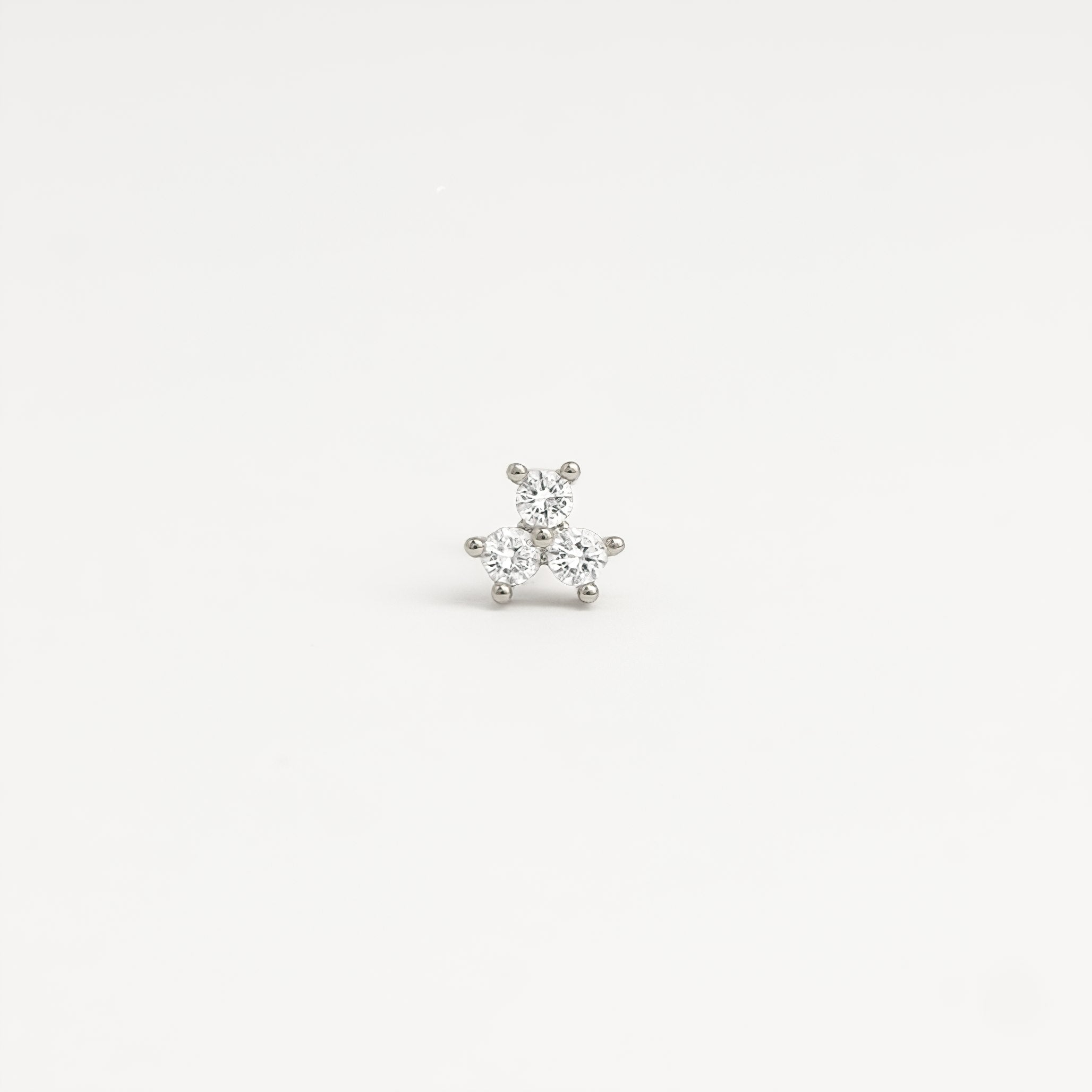Piercing Jade - Silver/zircons