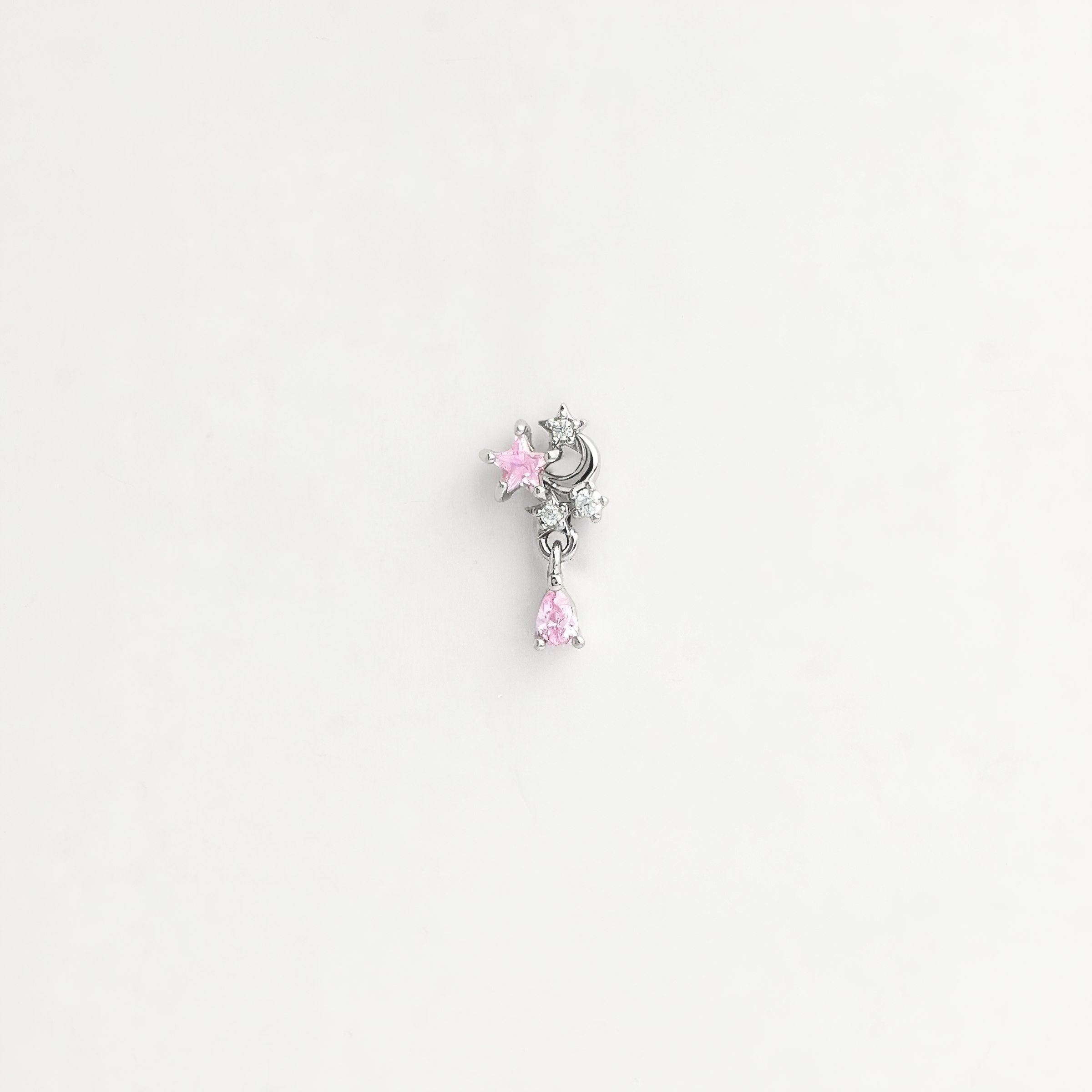 Piercing Esther - plata/rosa