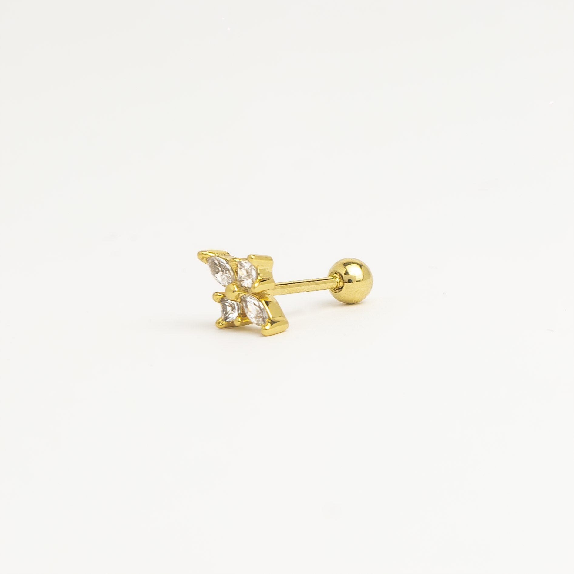 Piercing doré à l&