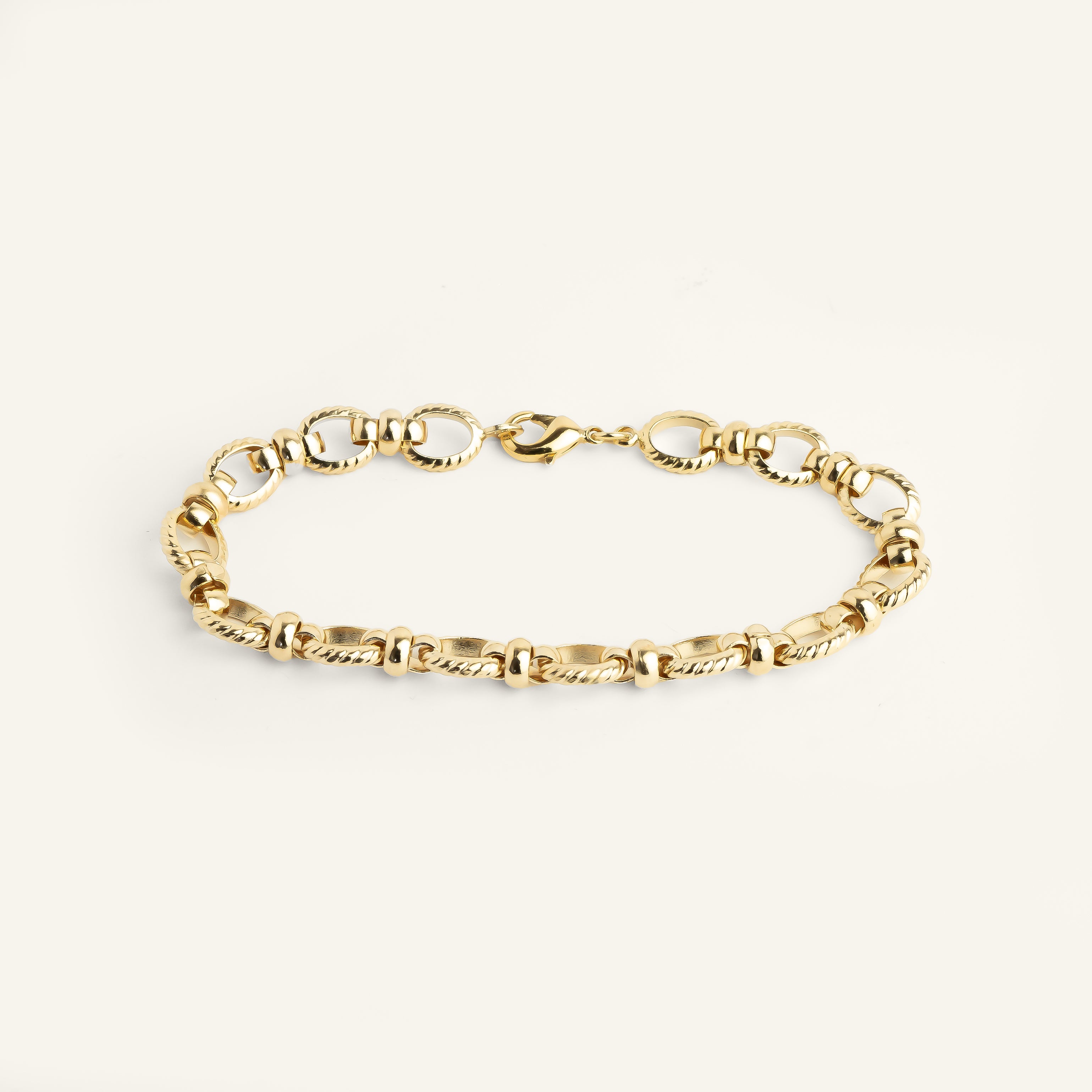 Bracelet maille femme plaqué or