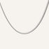 Collier chaîne acier inoxydable argenté