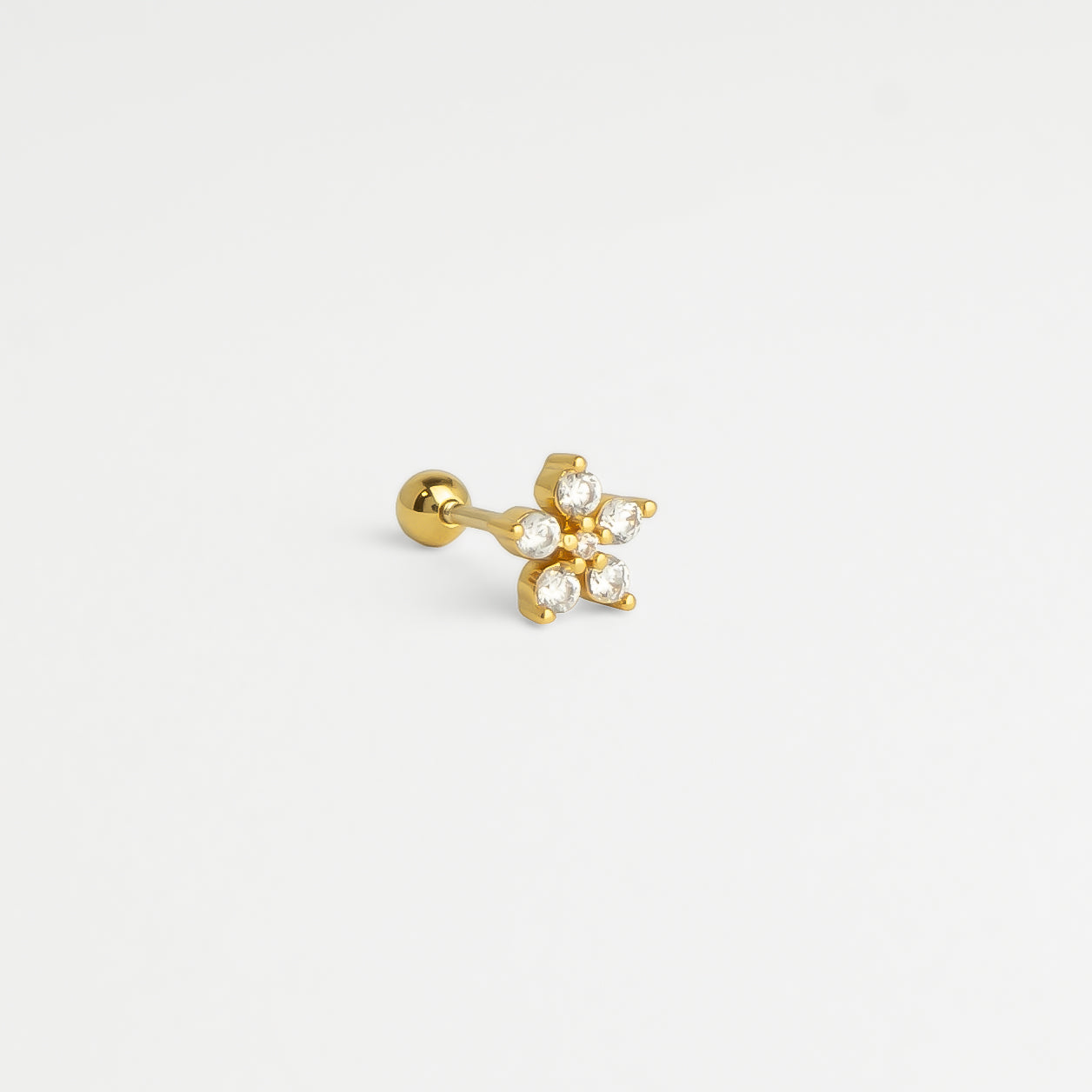 Paola piercing - gold/zircon