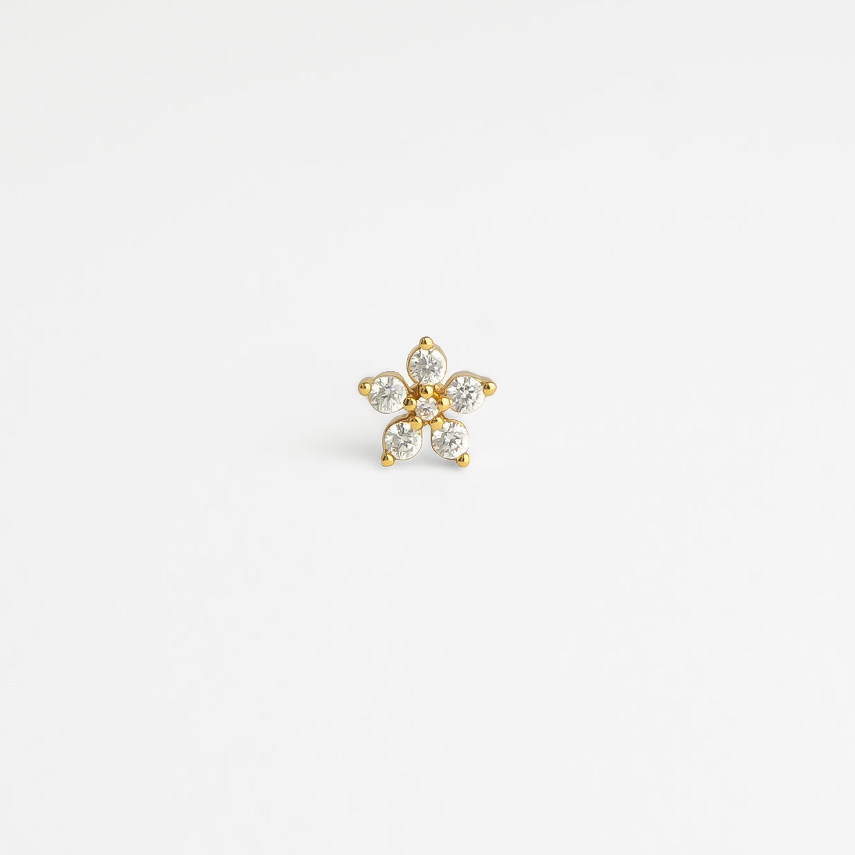 Paola piercing - gold/zircon