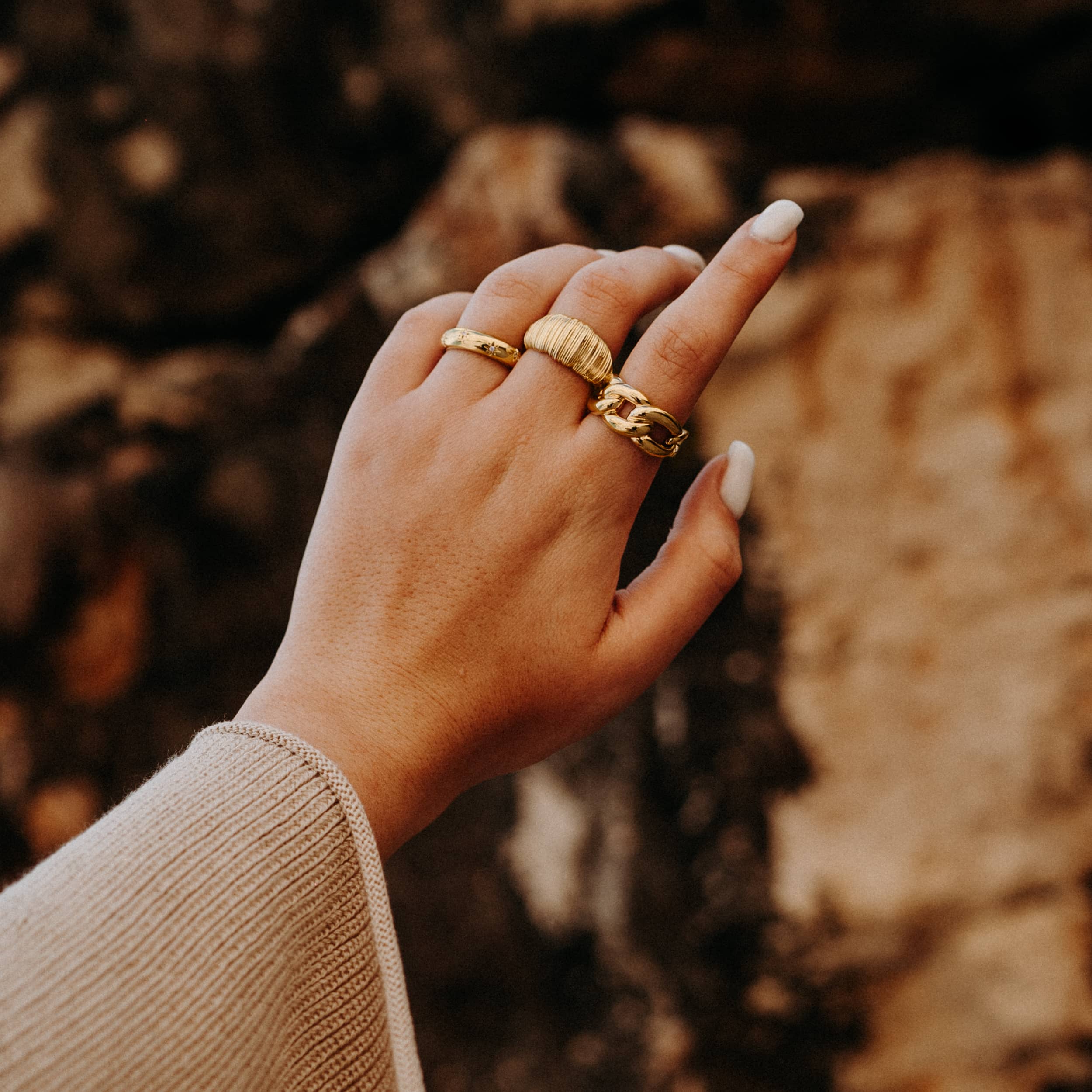 Idée bagues femme plaqué or - Bélizé Bijoux