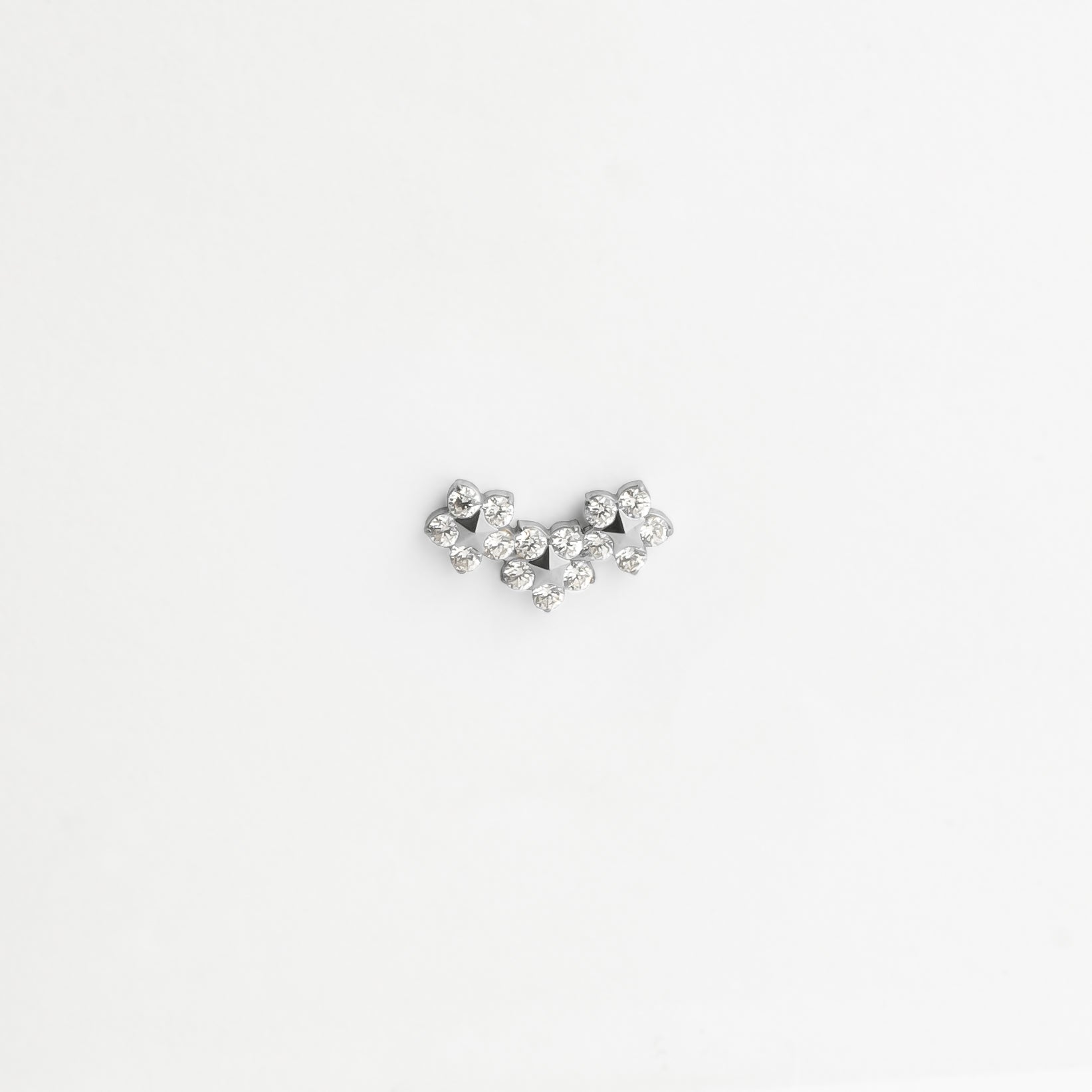 Piercing titane argenté