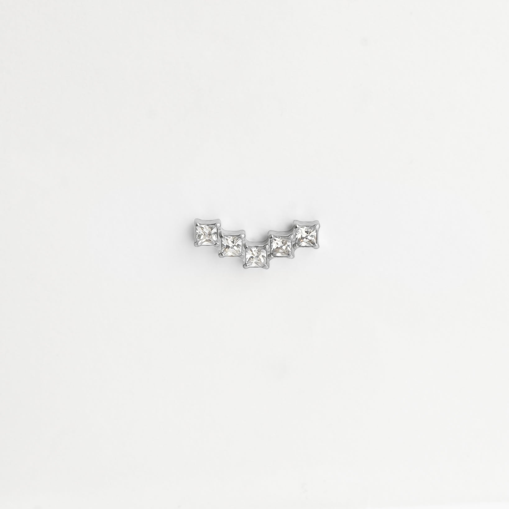 Piercing titane argenté