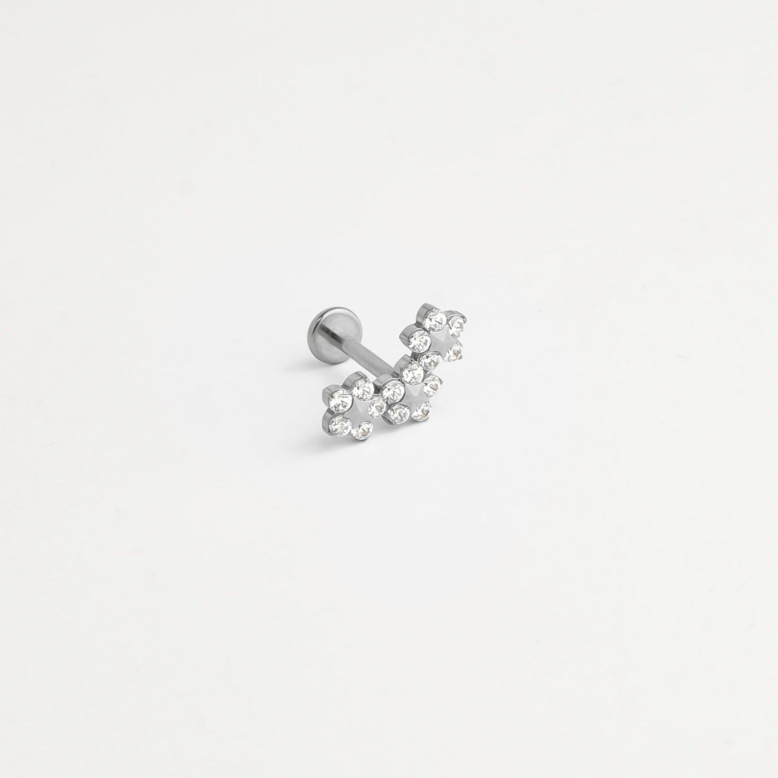 Piercing titane argenté