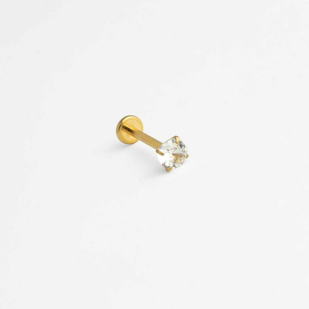 Piercing titane doré