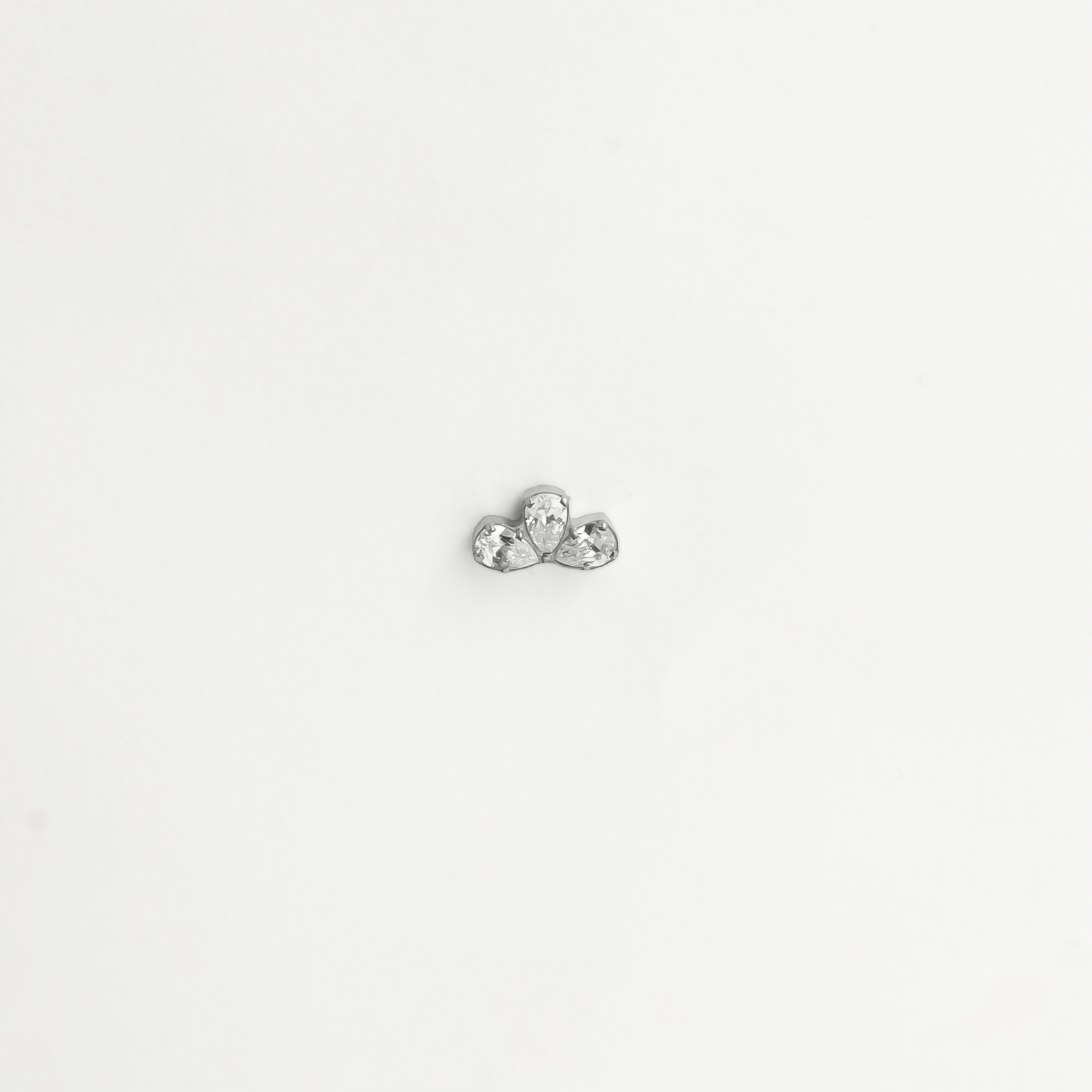 Piercing titane argenté