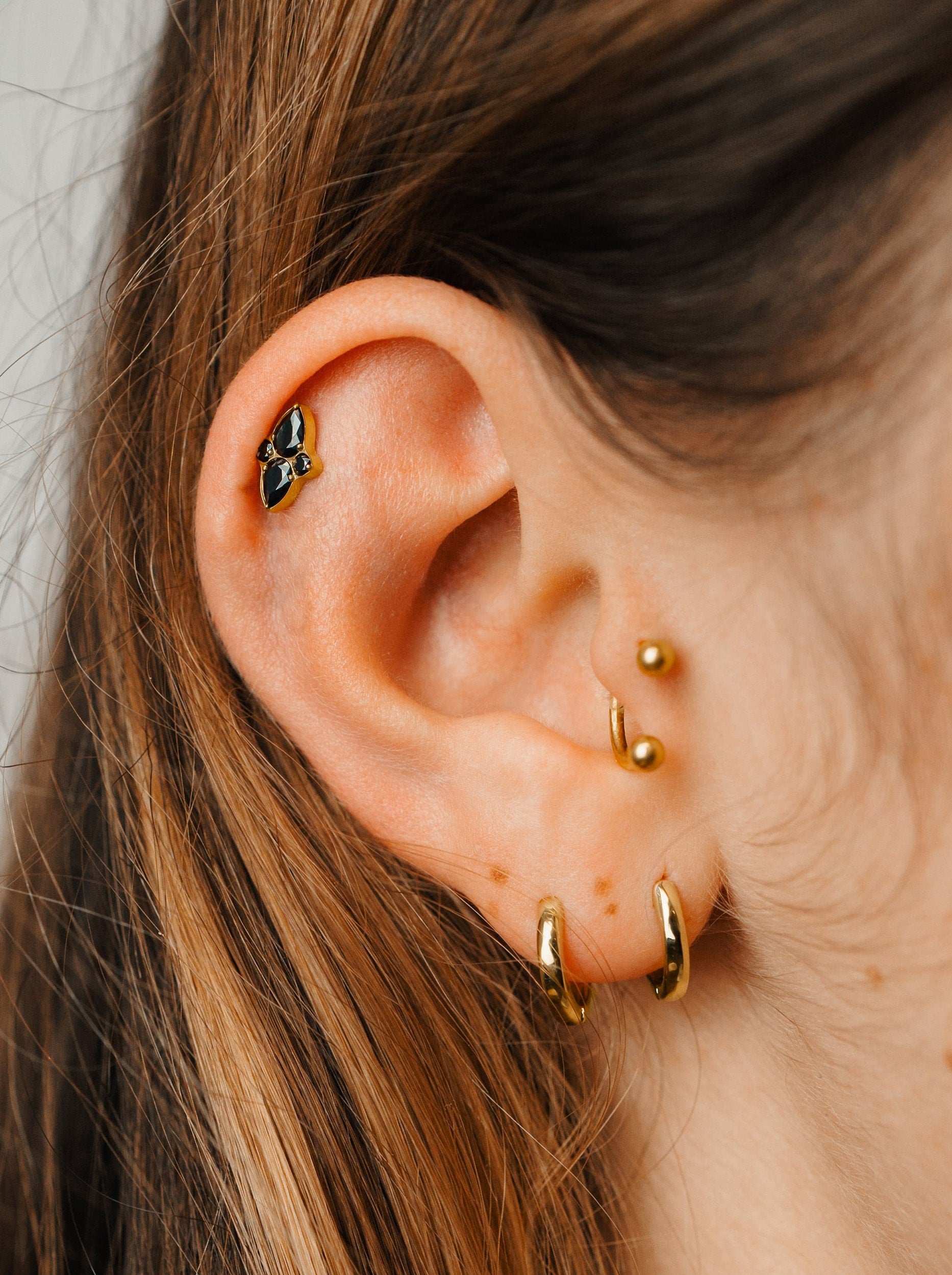 Titanium piercing - Iberis