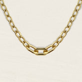 Collier Acier inoxydable doré épais