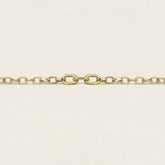 Collier acier inoxydable doré