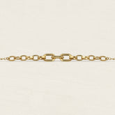 Bracelet acier inoxydable doré épais