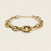 Bracelet acier inoxydable doré épais