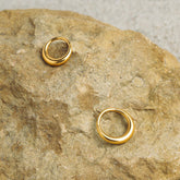 Piercing anneau acier inoxydable doré