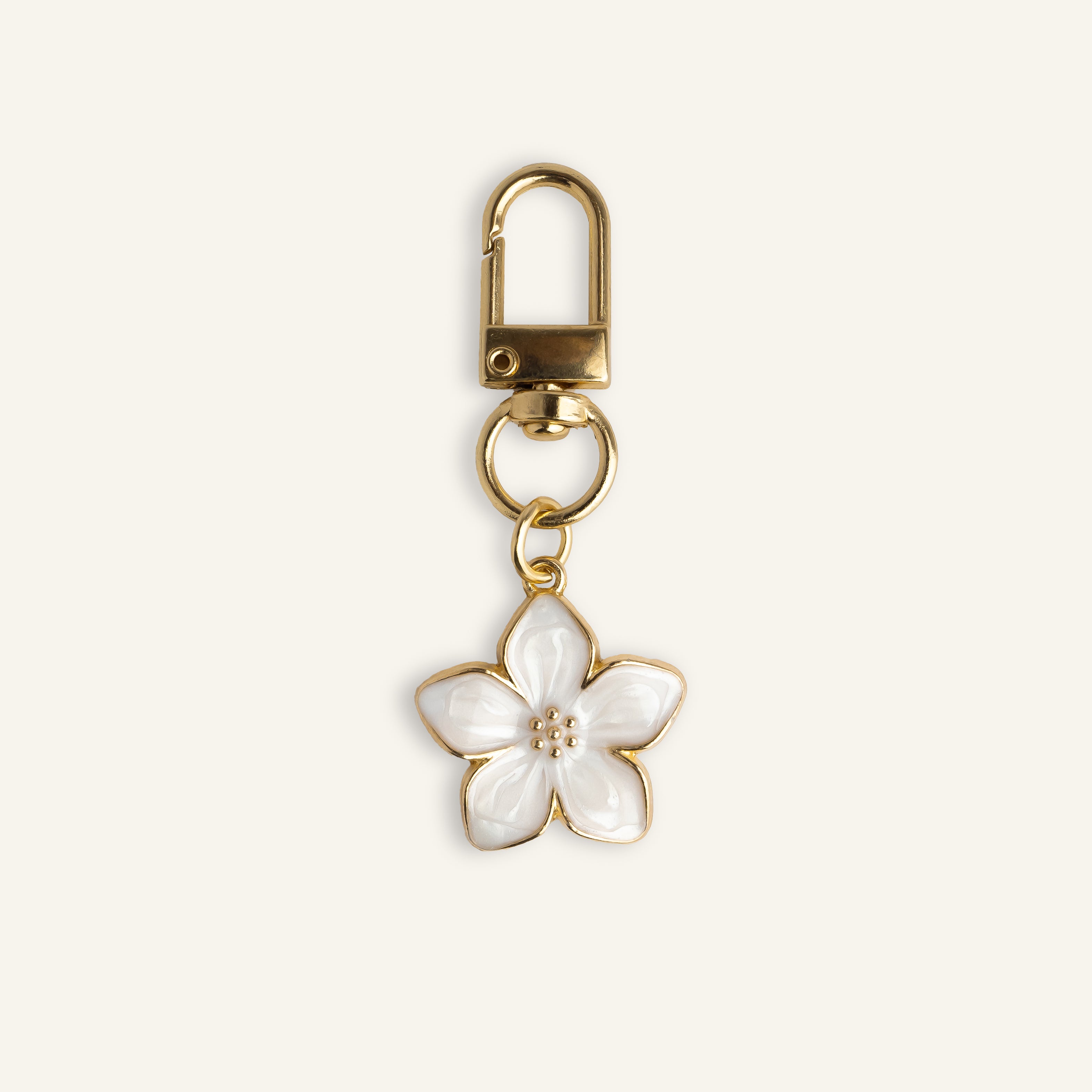 OFFERT ! Charms pour sac Fleur Sakura - Blanc