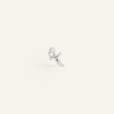 Piercing dague acier inoxydable argenté