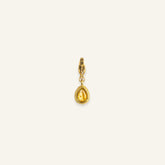 Charm goutte doré serti d&