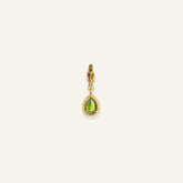 Charm goutte doré serti d&