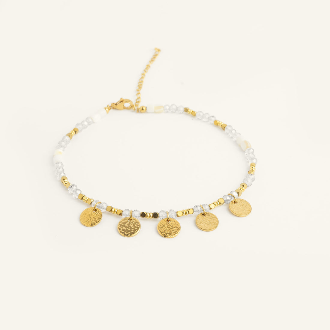 Bracelet de cheville Giulia - Blanc